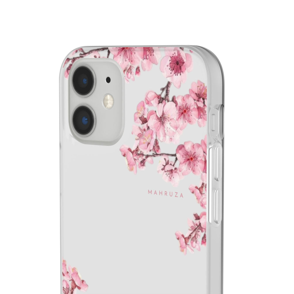 Cherry Blossom Sakura Phone Case — Flexible Clear Floral iPhone Cover