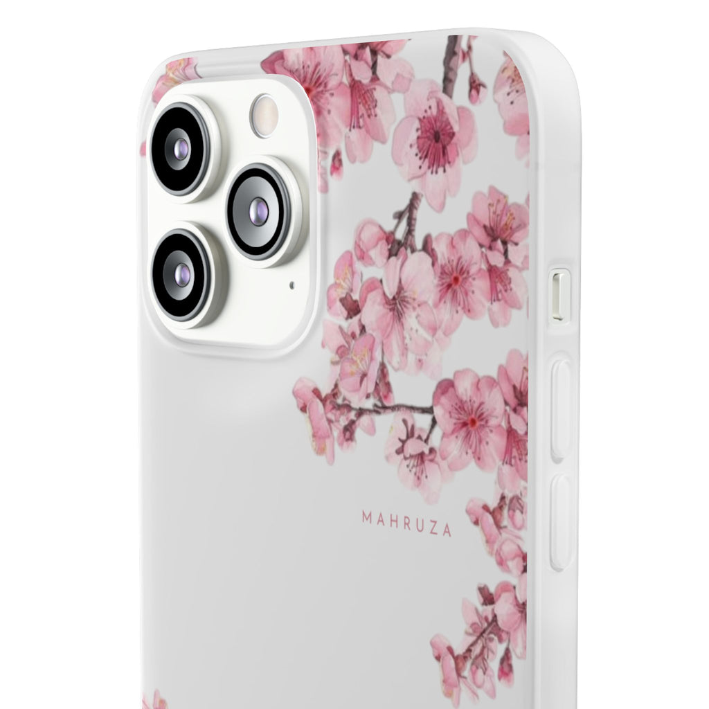 Cherry Blossom Sakura Phone Case — Flexible Clear Floral iPhone Cover