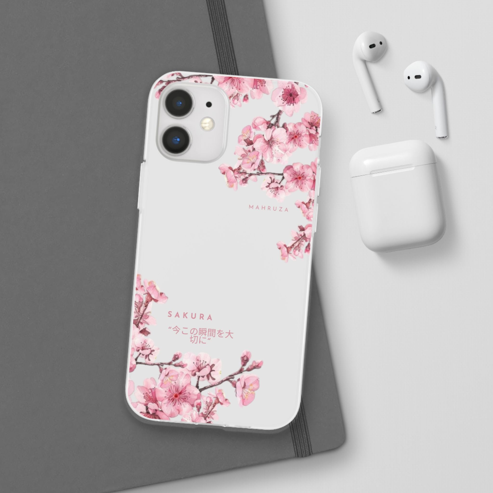 Cherry Blossom Sakura Phone Case — Flexible Clear Floral iPhone Cover