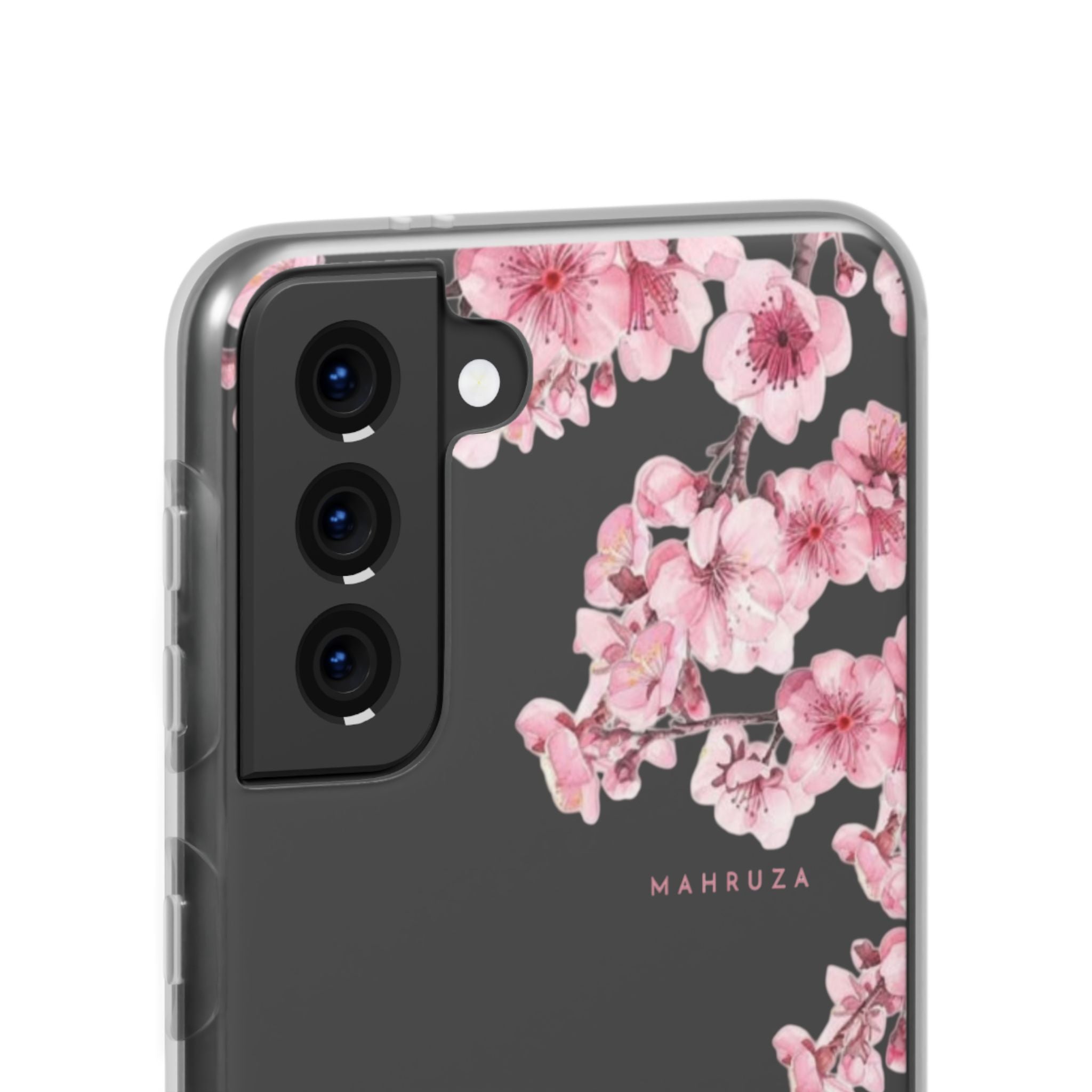 Cherry Blossom Sakura Phone Case — Flexible Clear Floral iPhone Cover