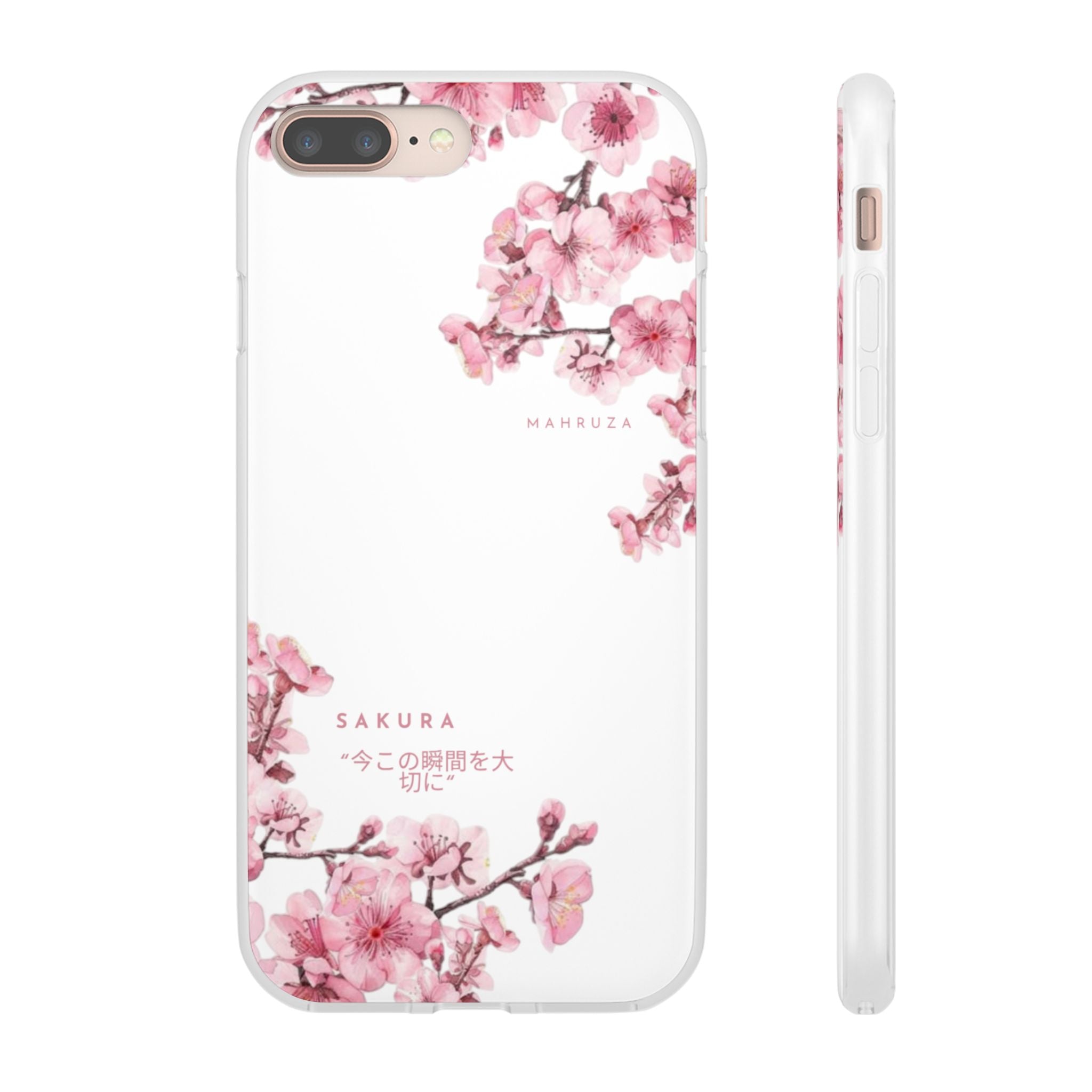 Cherry Blossom Sakura Phone Case — Flexible Clear Floral iPhone Cover