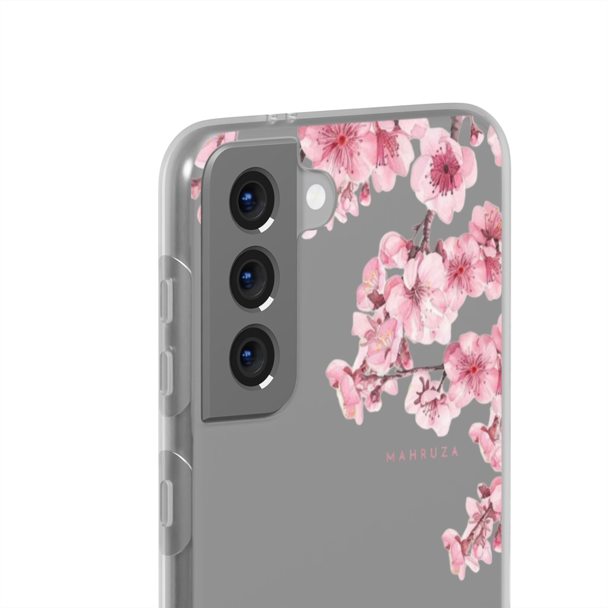 Cherry Blossom Sakura Phone Case — Flexible Clear Floral iPhone Cover