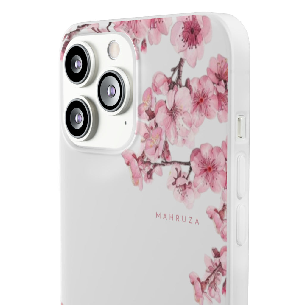 Cherry Blossom Sakura Phone Case — Flexible Clear Floral iPhone Cover