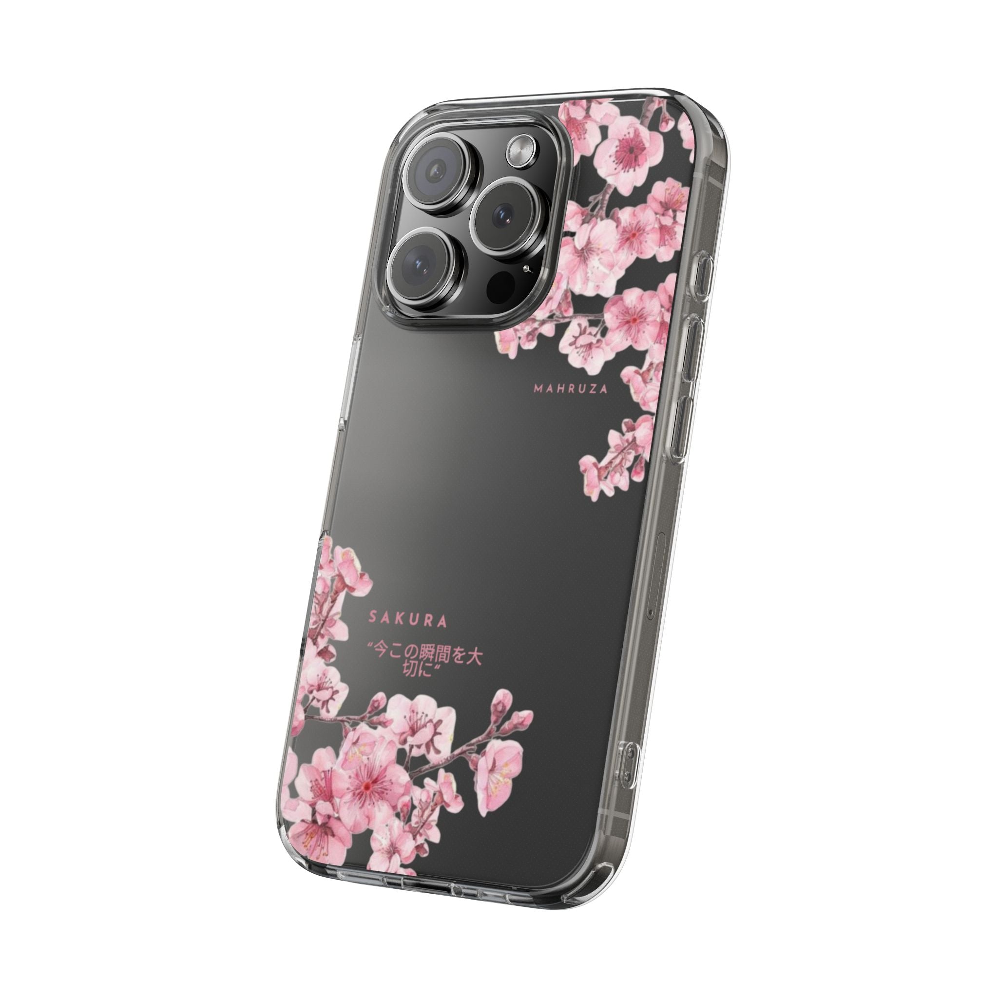 Cherry Blossom Clear Impact-Resistant Phone Case
