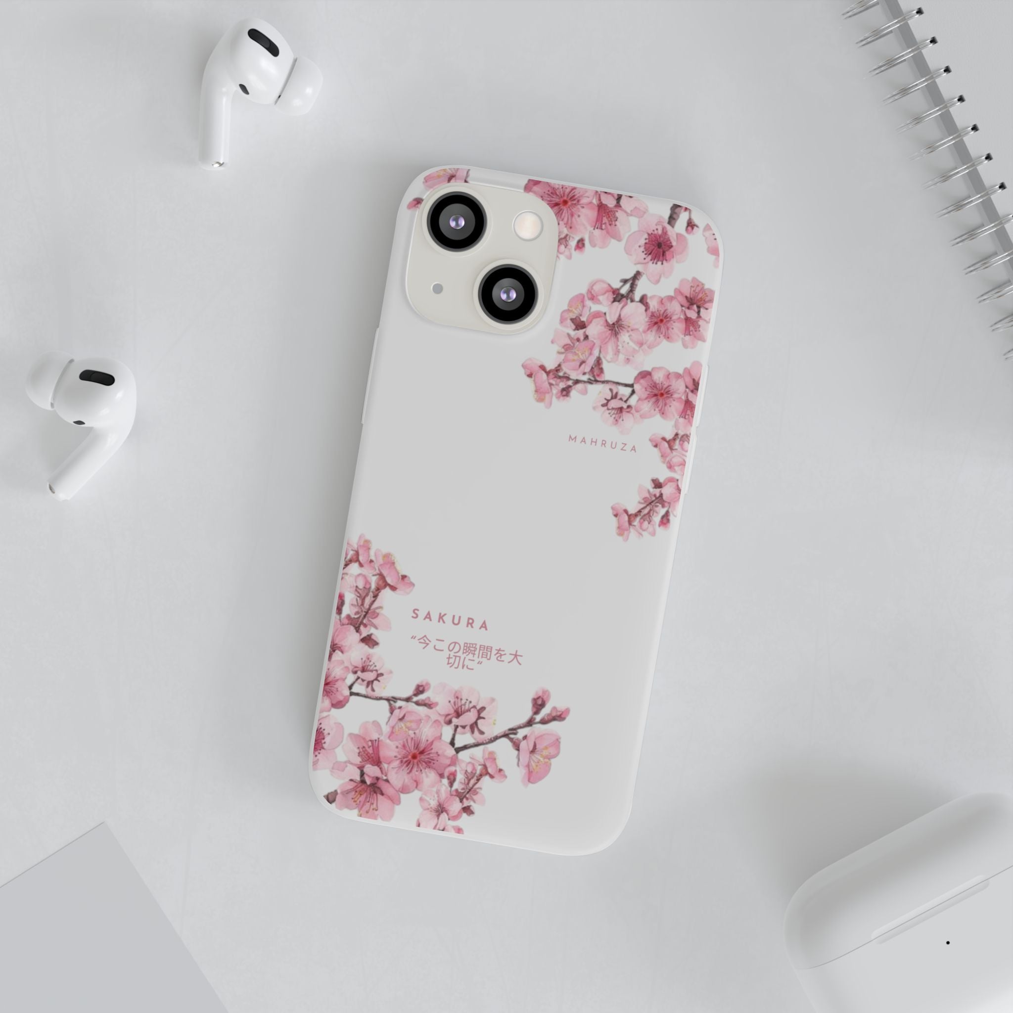Cherry Blossom Sakura Phone Case — Flexible Clear Floral iPhone Cover