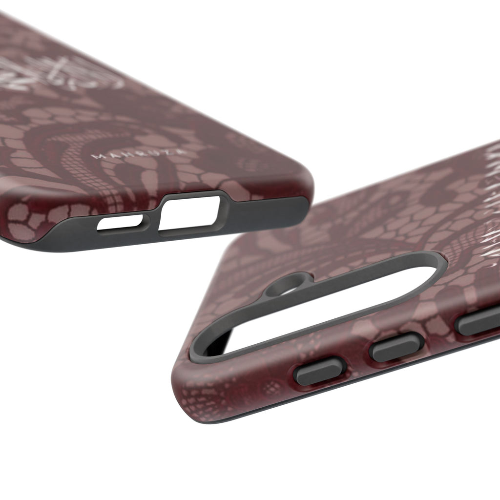 Islamic Script Lace Phone Case — Shahada Calligraphy Protective Tough Case