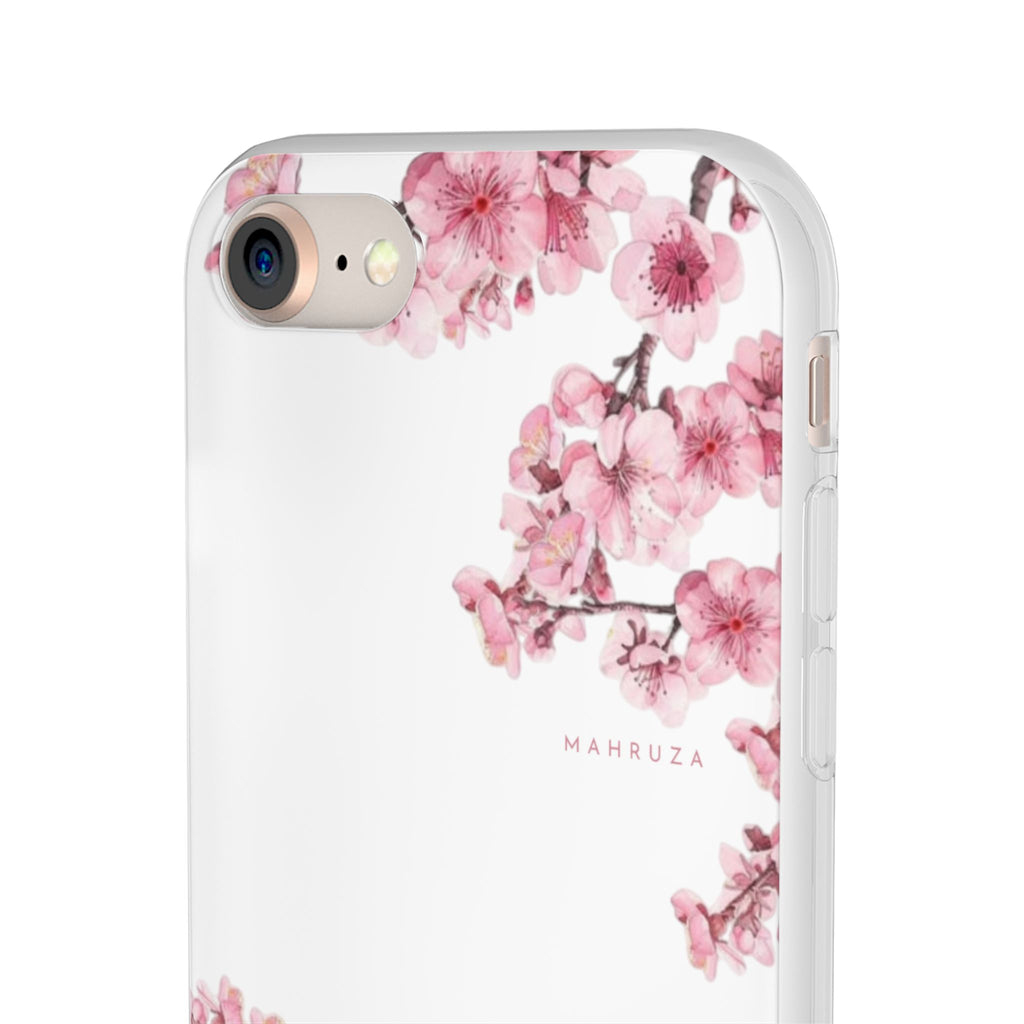 Cherry Blossom Sakura Phone Case — Flexible Clear Floral iPhone Cover