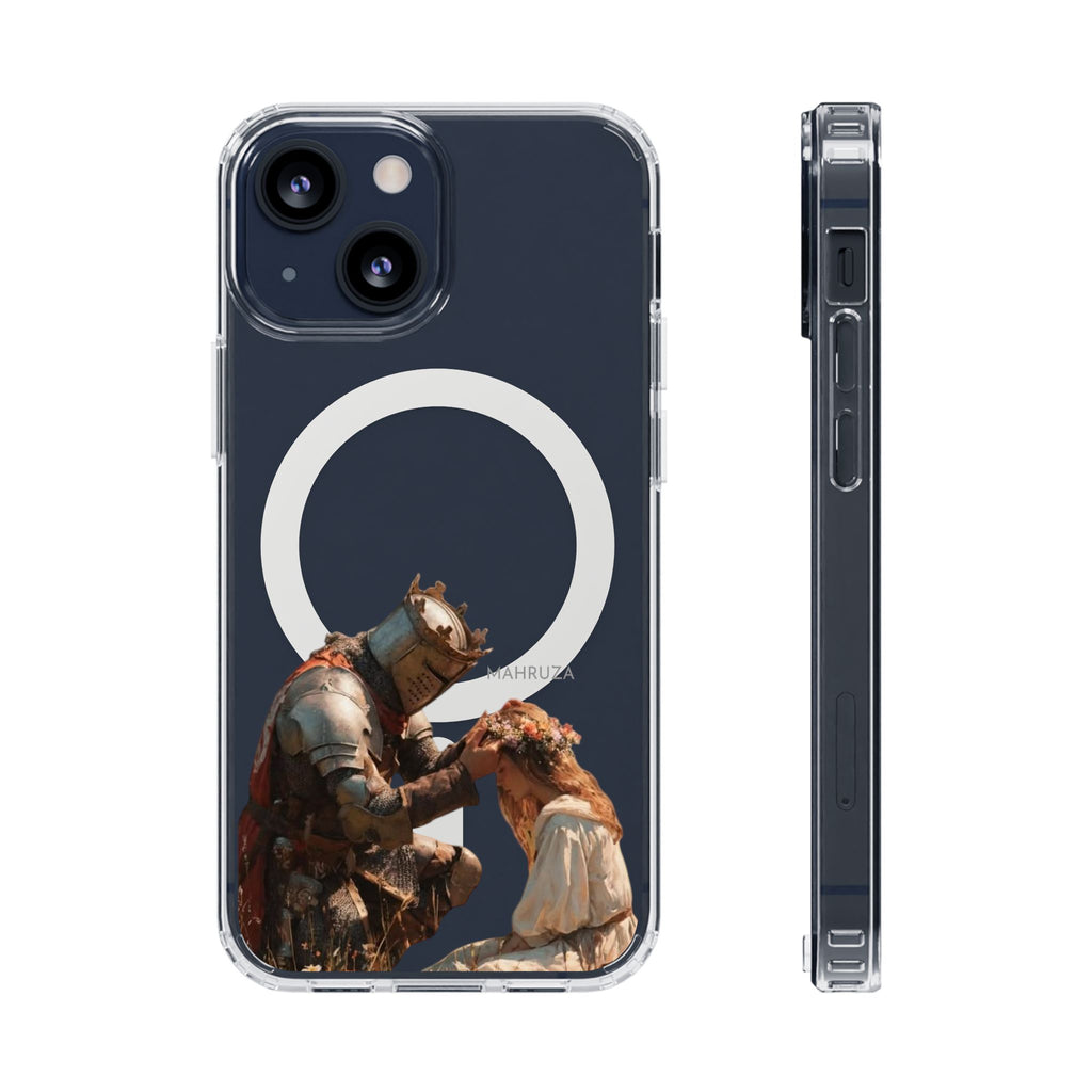 Clear Magnetic Phone Case — Golden Brown