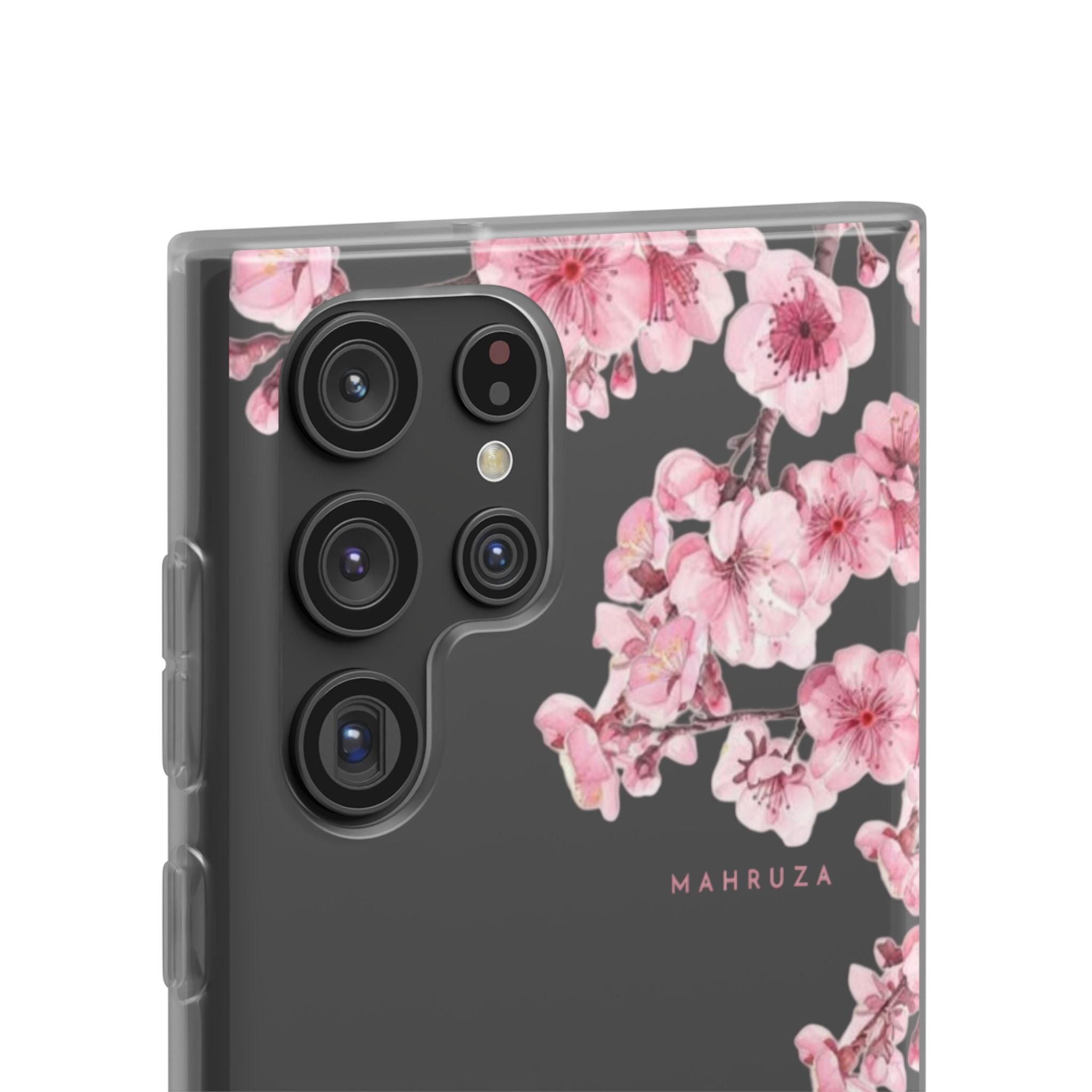 Cherry Blossom Sakura Phone Case — Flexible Clear Floral iPhone Cover
