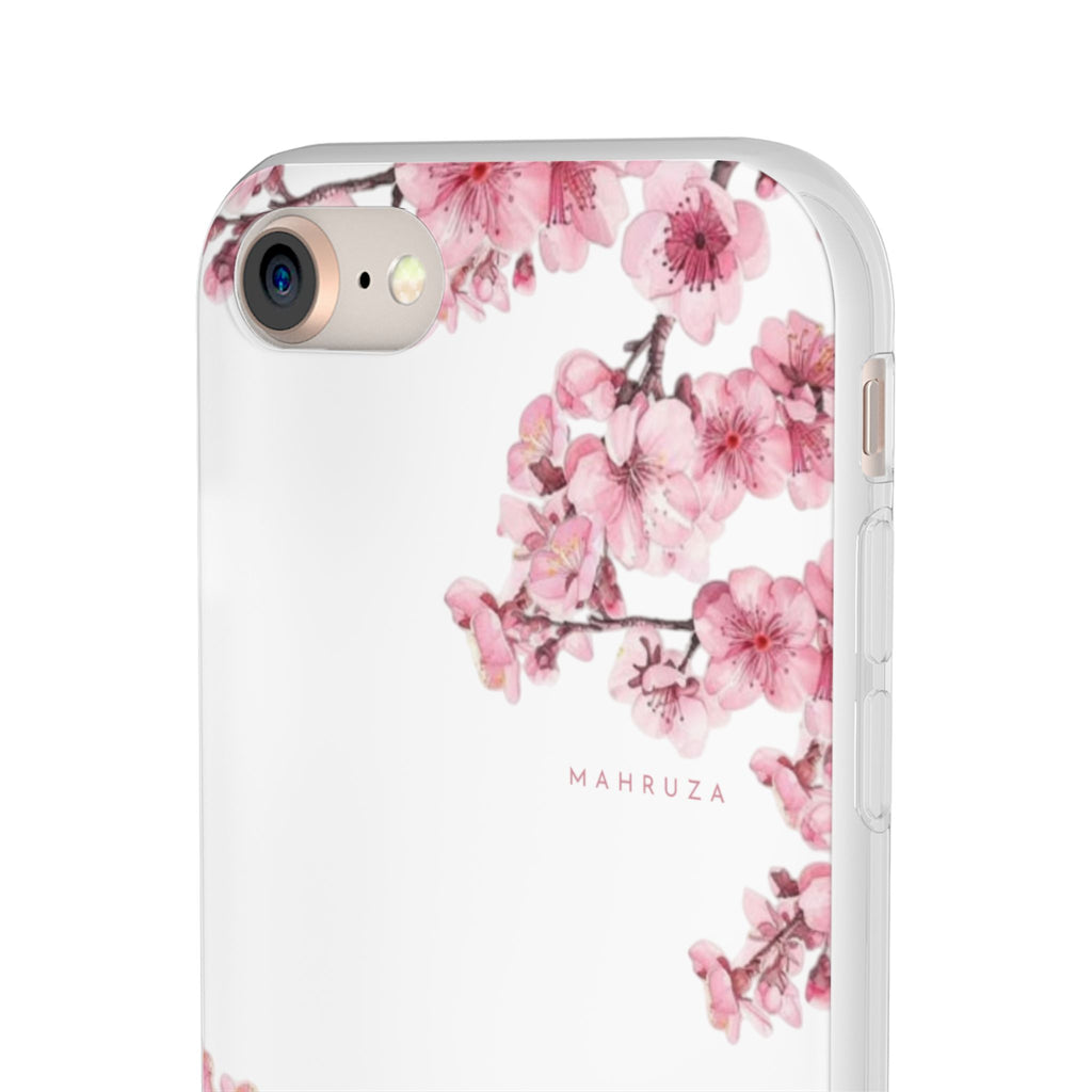 Cherry Blossom Sakura Phone Case — Flexible Clear Floral iPhone Cover