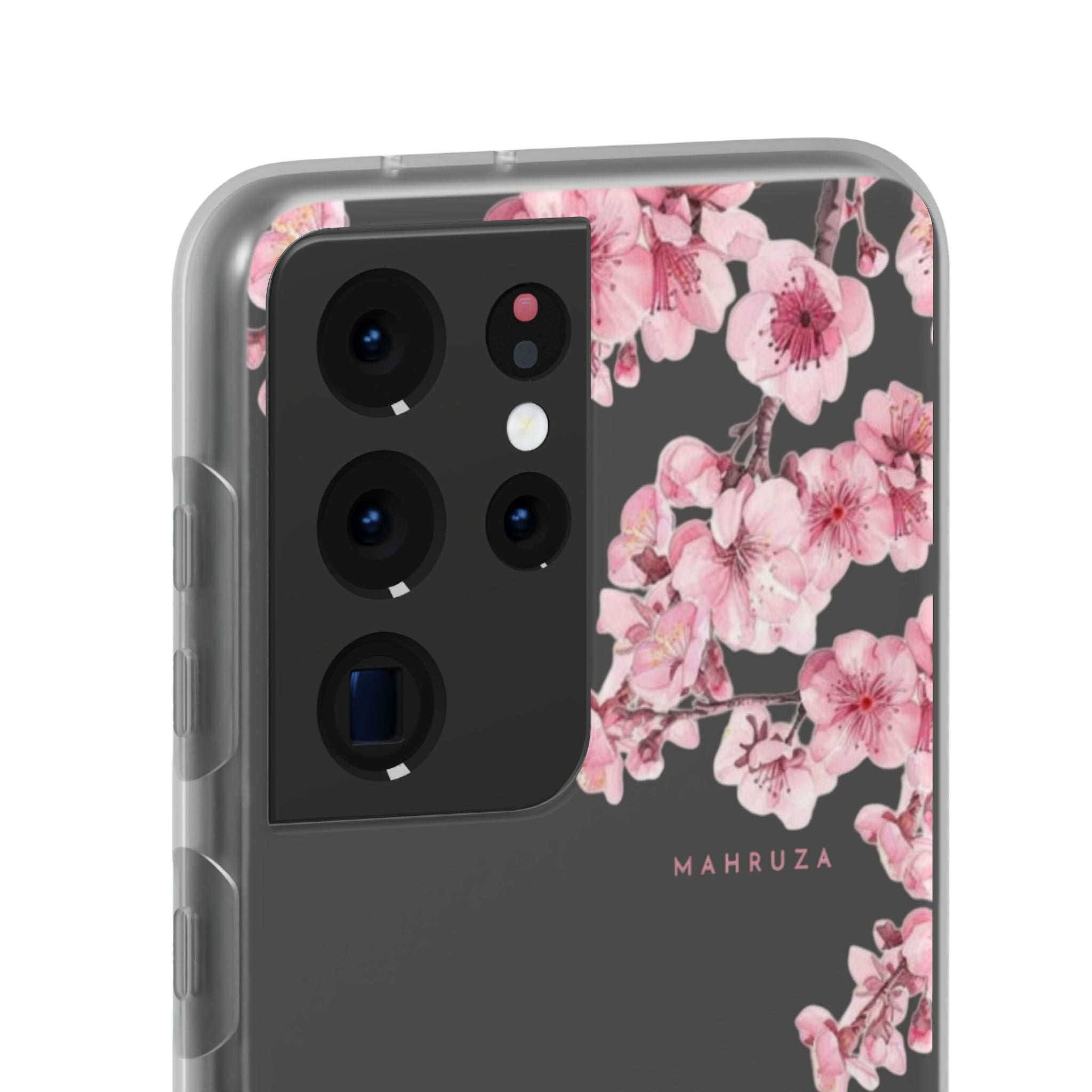 Cherry Blossom Sakura Phone Case — Flexible Clear Floral iPhone Cover