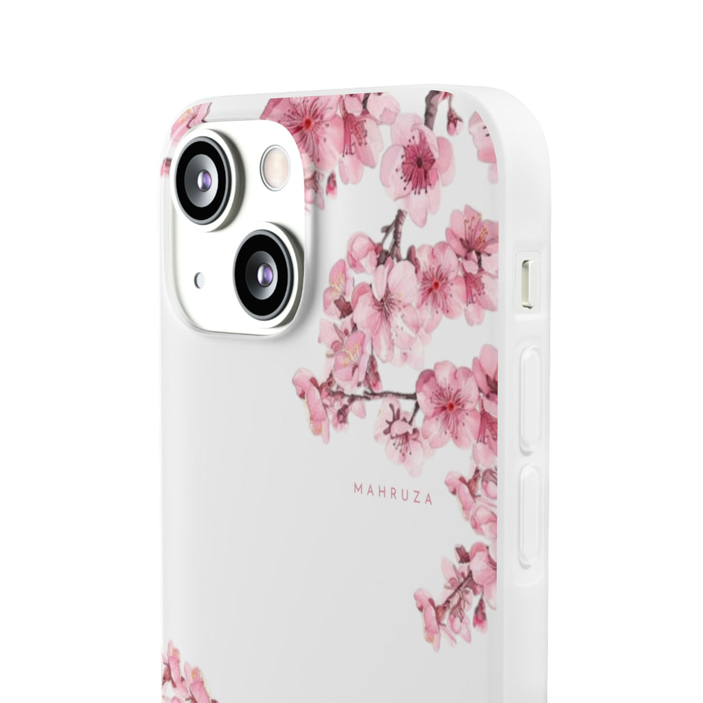 Cherry Blossom Sakura Phone Case — Flexible Clear Floral iPhone Cover