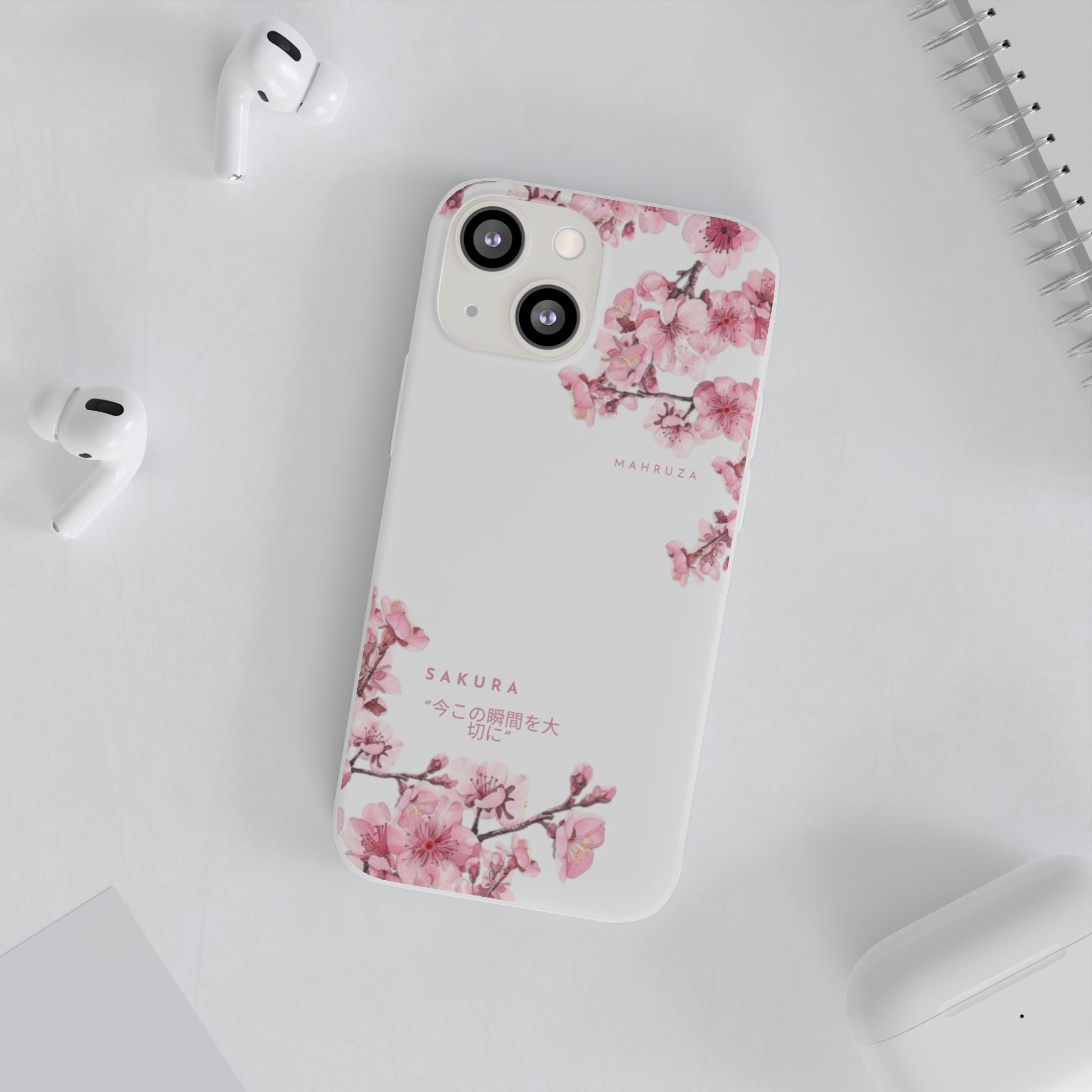 Cherry Blossom Sakura Phone Case — Flexible Clear Floral iPhone Cover