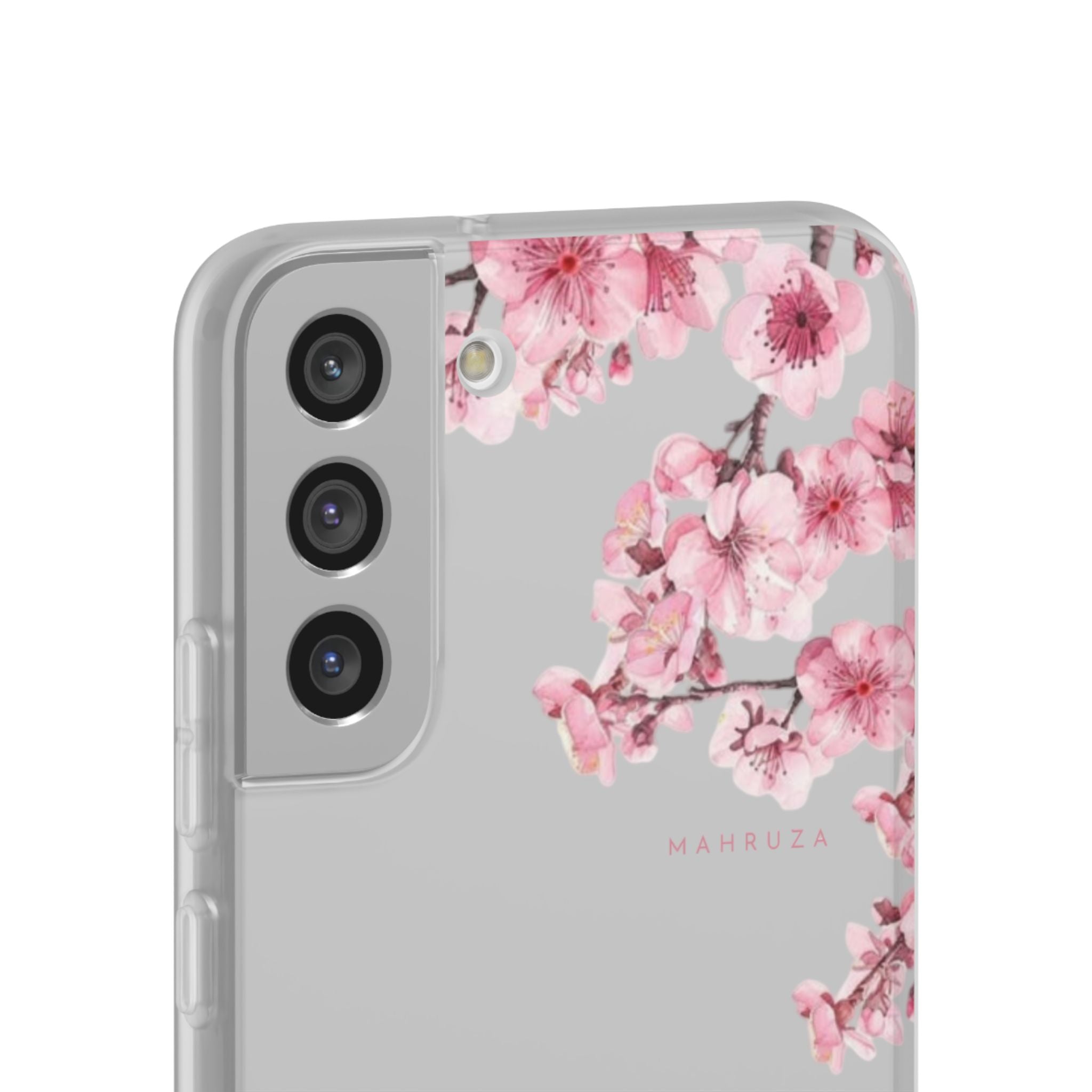 Cherry Blossom Sakura Phone Case — Flexible Clear Floral iPhone Cover