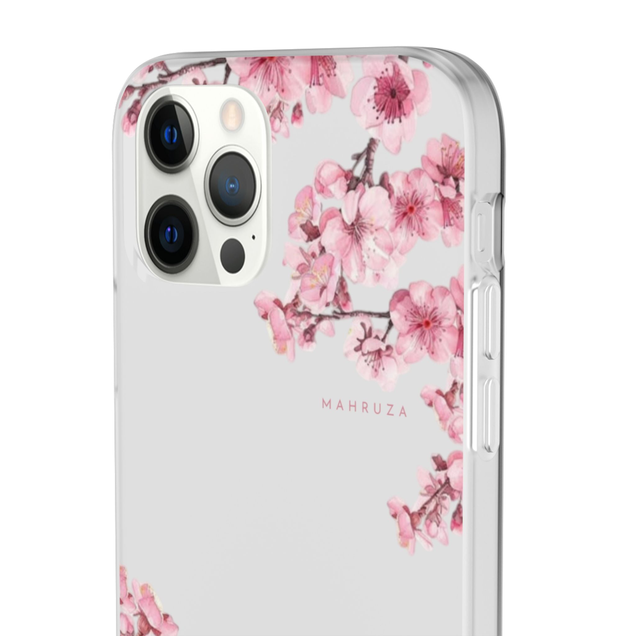 Cherry Blossom Sakura Phone Case — Flexible Clear Floral iPhone Cover