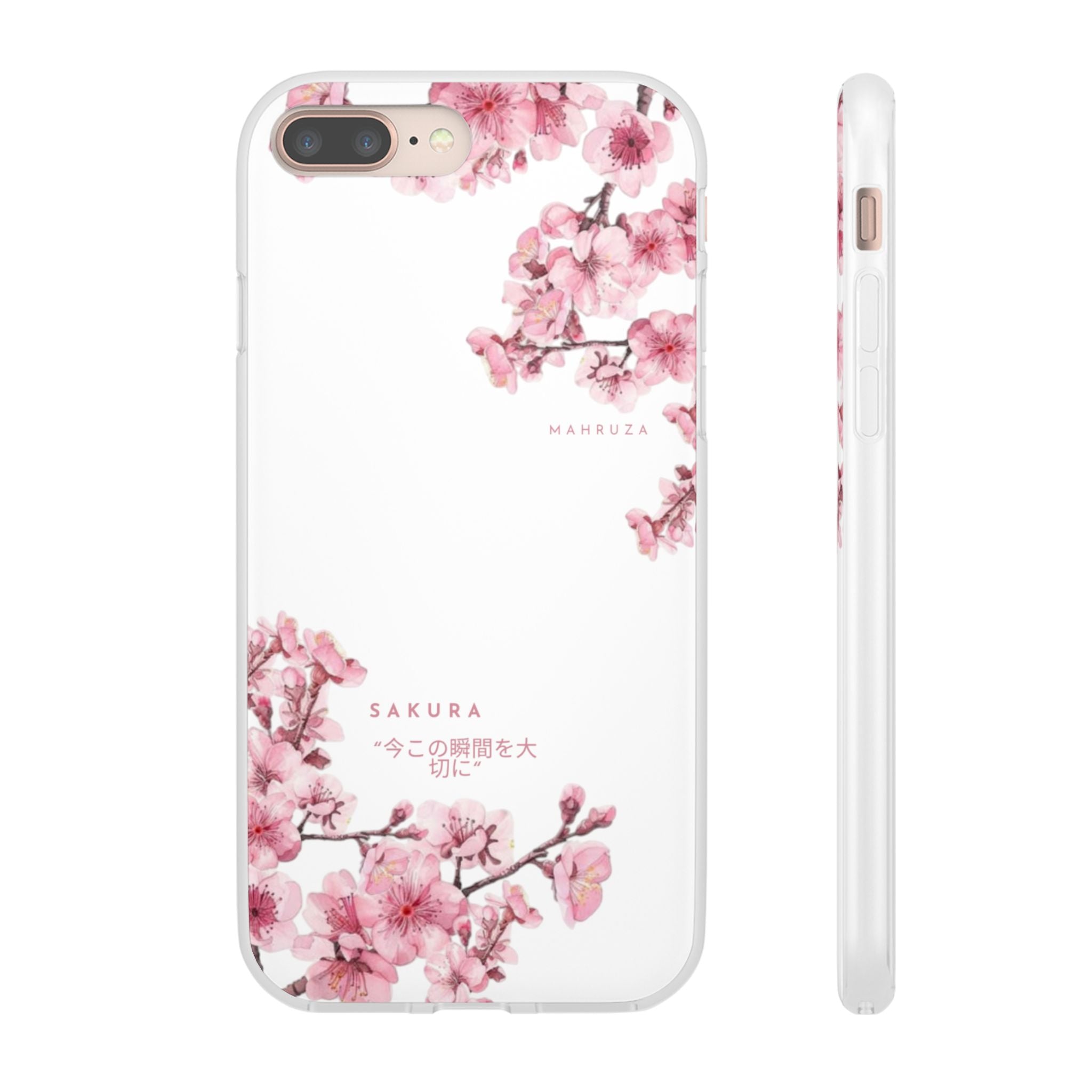 Cherry Blossom Sakura Phone Case — Flexible Clear Floral iPhone Cover