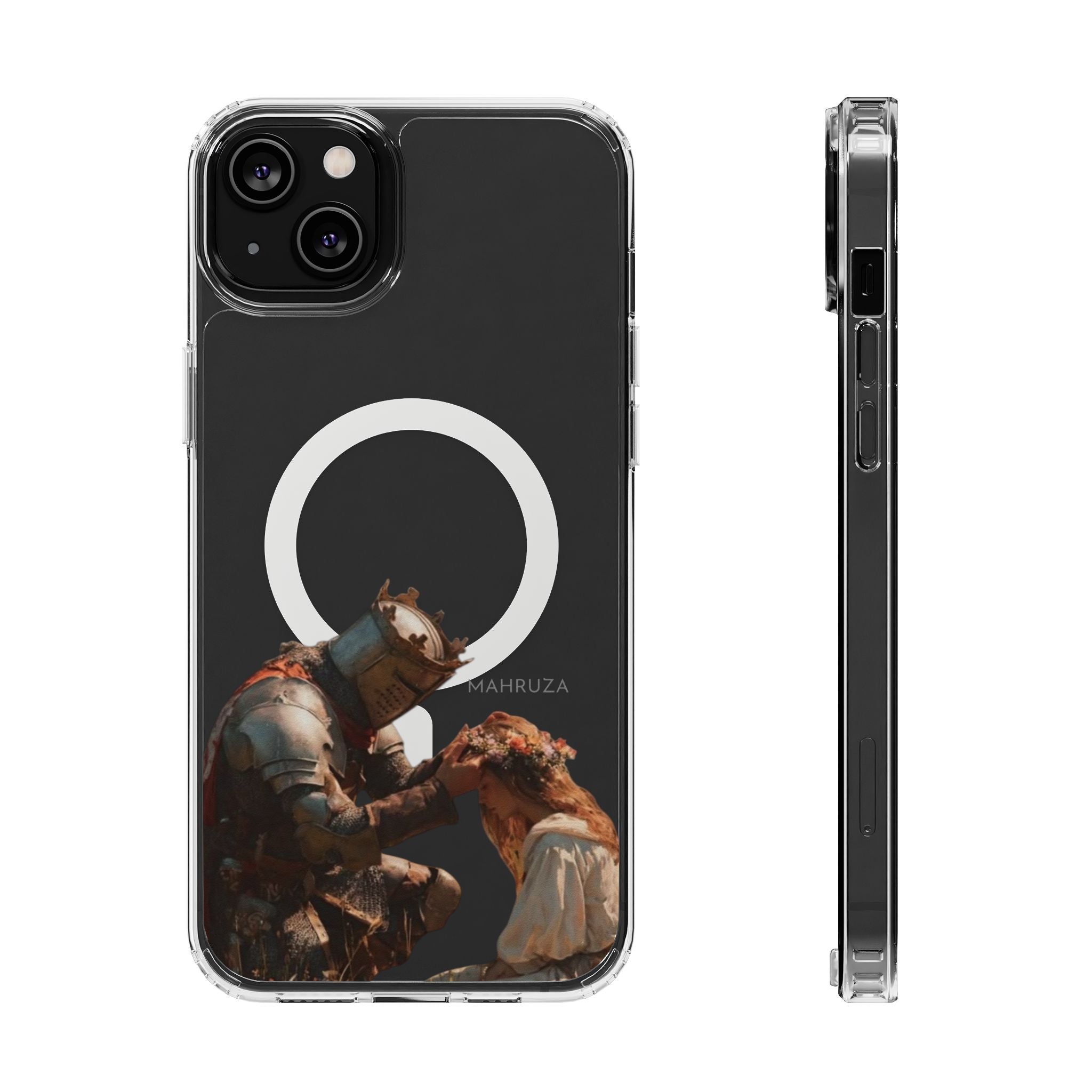 Clear Magnetic Phone Case — Golden Brown