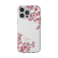 Cherry Blossom Sakura Phone Case — Flexible Clear Floral iPhone Cover