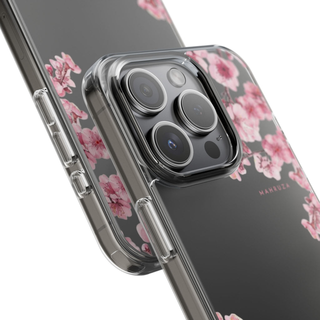 Cherry Blossom Clear Impact-Resistant Phone Case