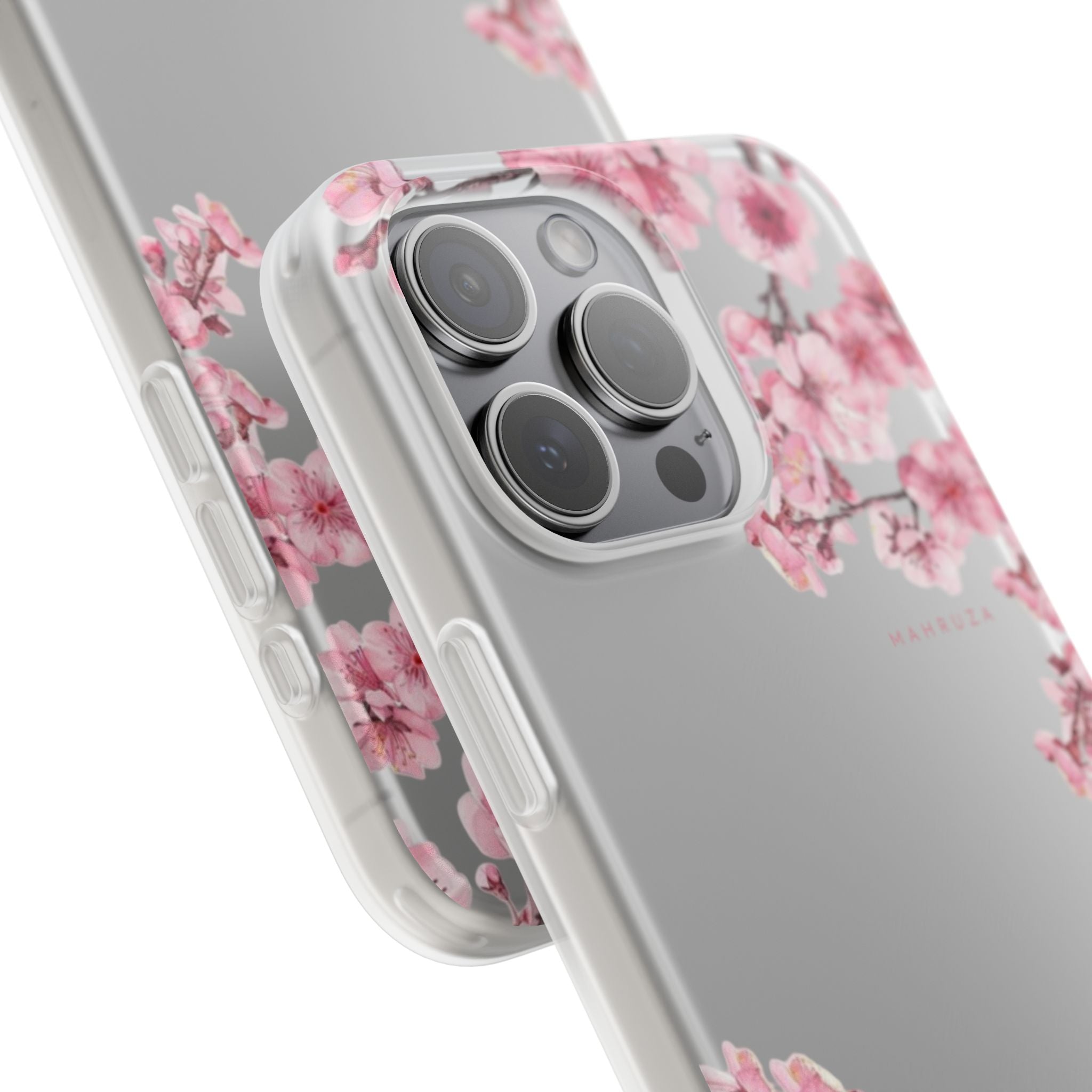 Cherry Blossom Sakura Phone Case — Flexible Clear Floral iPhone Cover