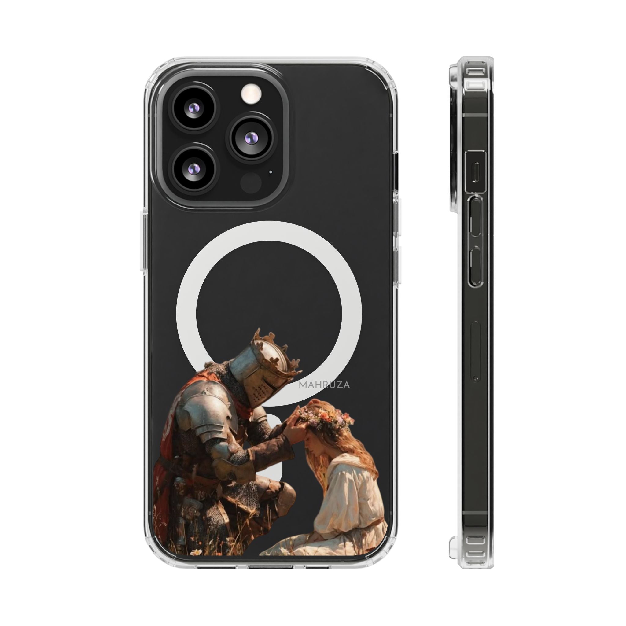Clear Magnetic Phone Case — Golden Brown