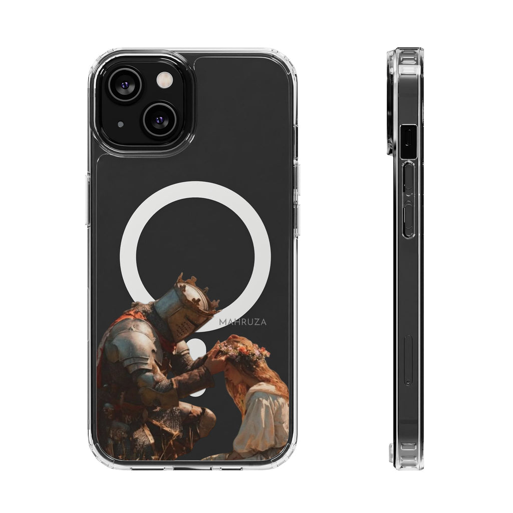 Clear Magnetic Phone Case — Golden Brown