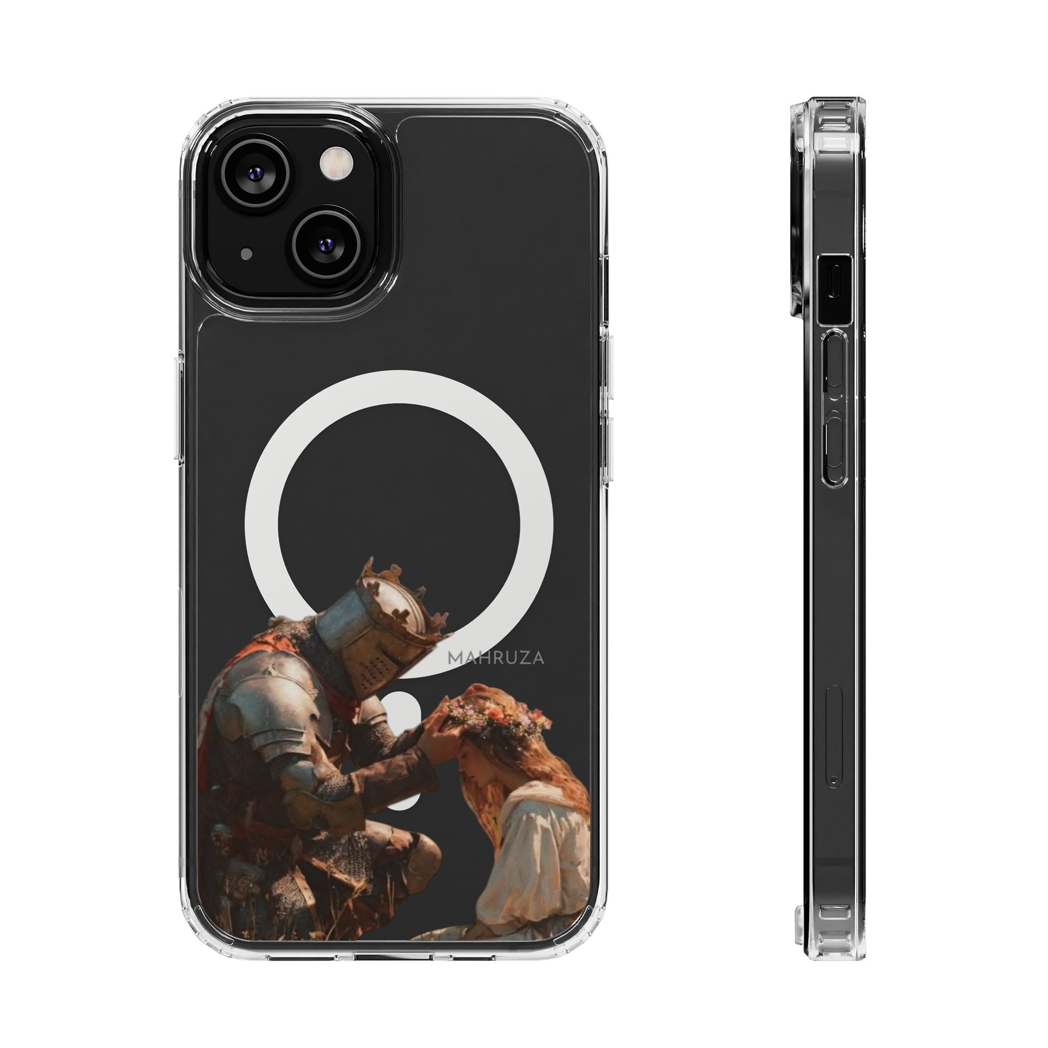Clear Magnetic Phone Case — Golden Brown