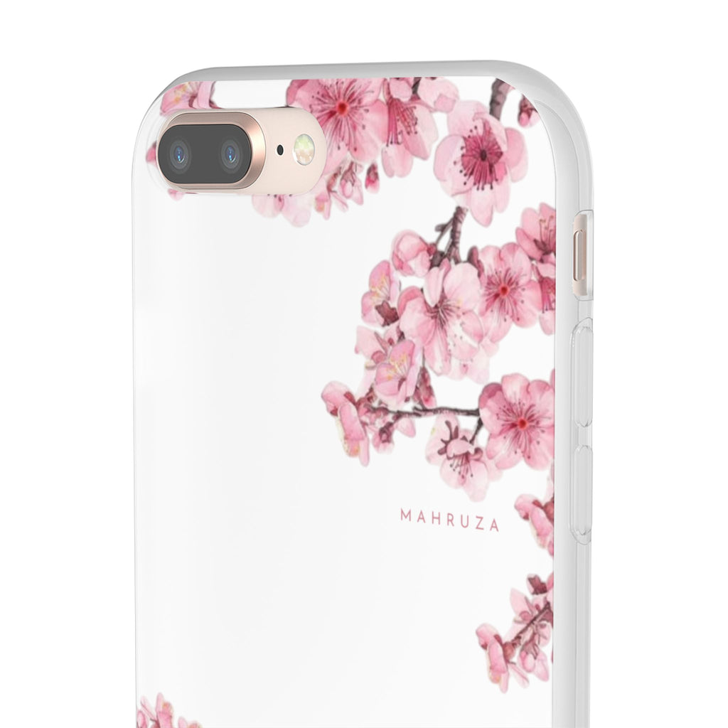 Cherry Blossom Sakura Phone Case — Flexible Clear Floral iPhone Cover