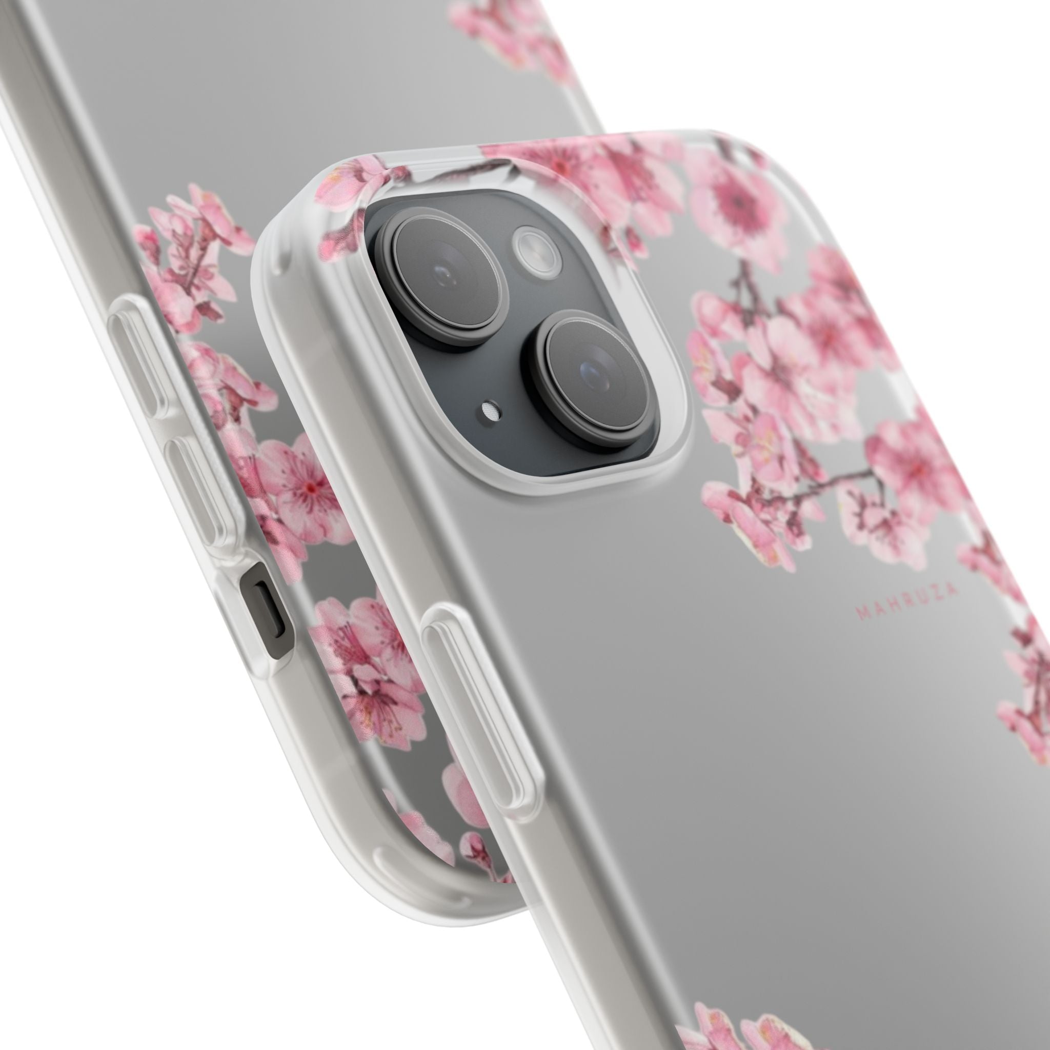 Cherry Blossom Sakura Phone Case — Flexible Clear Floral iPhone Cover