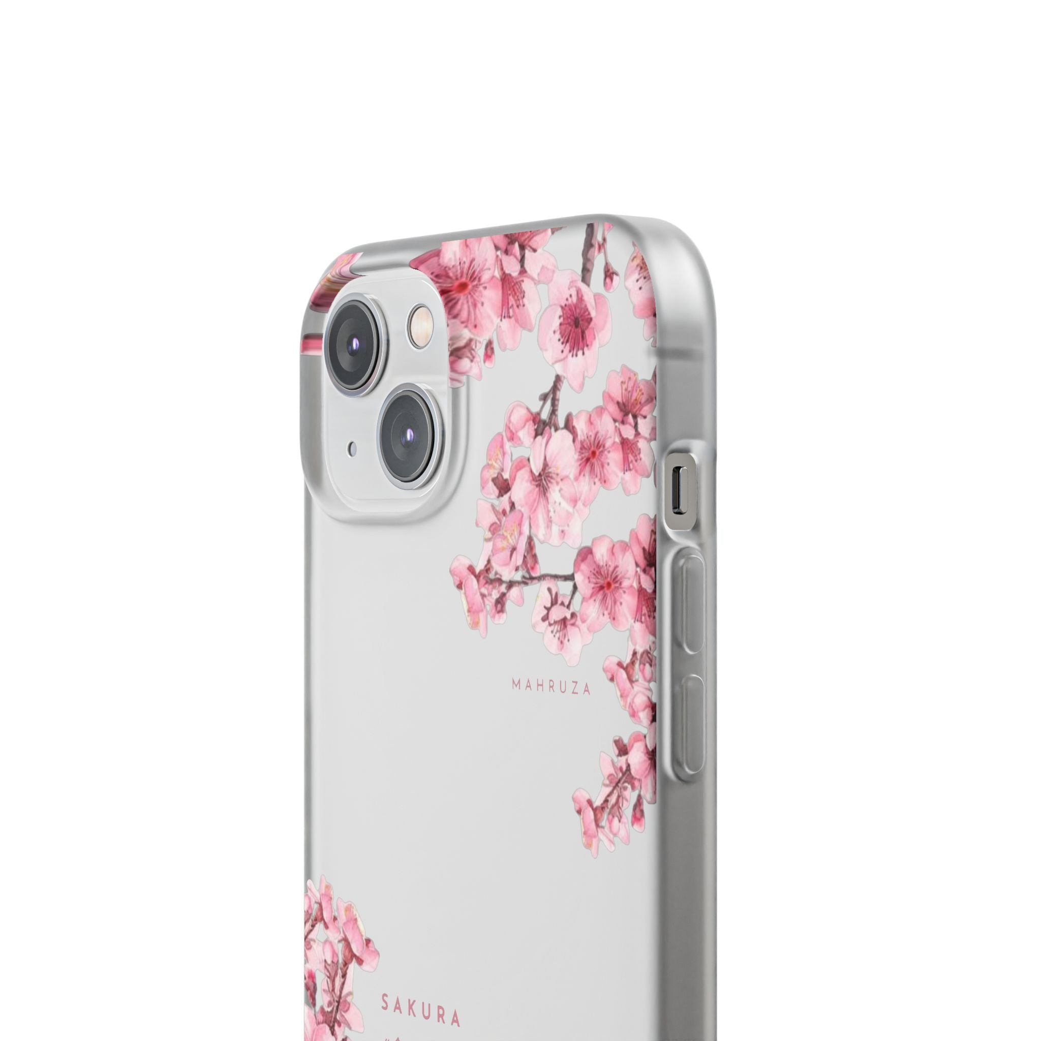 Cherry Blossom Sakura Phone Case — Flexible Clear Floral iPhone Cover