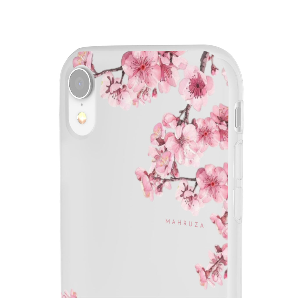 Cherry Blossom Sakura Phone Case — Flexible Clear Floral iPhone Cover