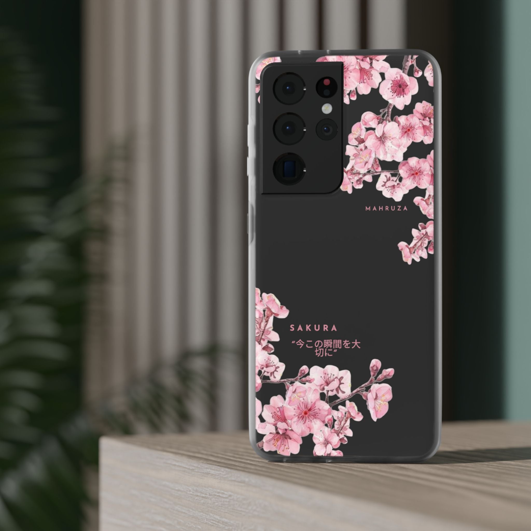 Cherry Blossom Sakura Phone Case — Flexible Clear Floral iPhone Cover