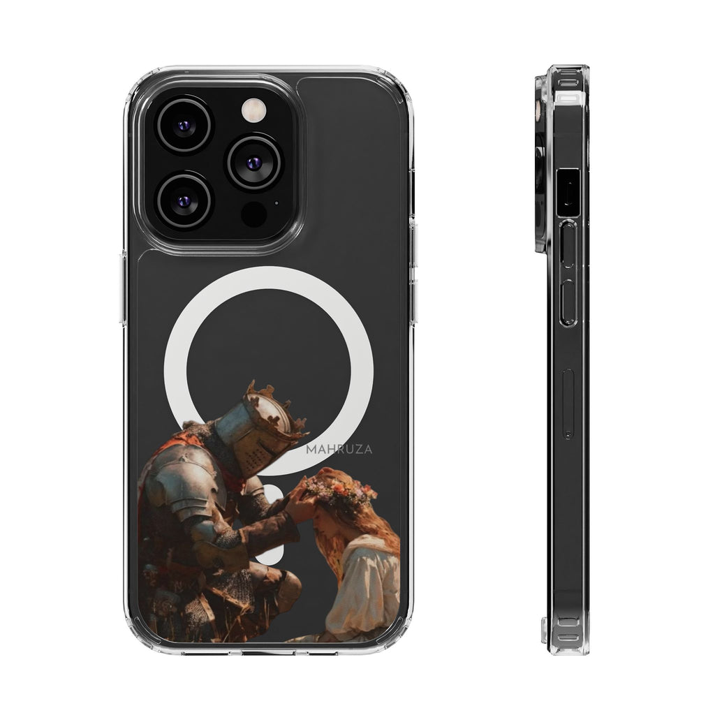 Clear Magnetic Phone Case — Golden Brown