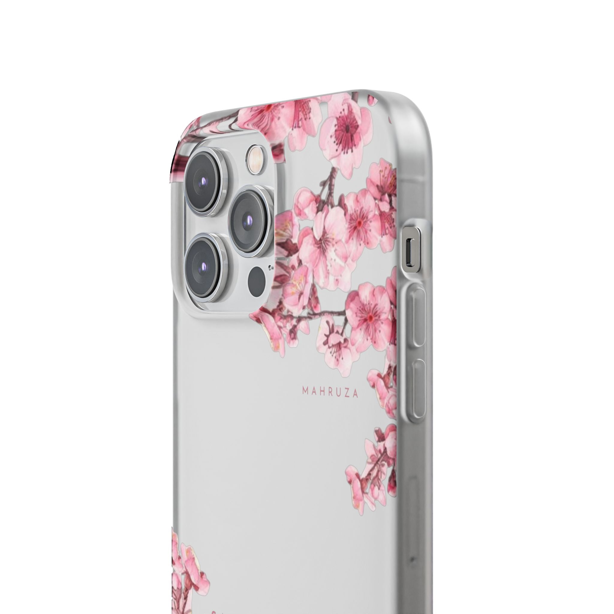 Cherry Blossom Sakura Phone Case — Flexible Clear Floral iPhone Cover