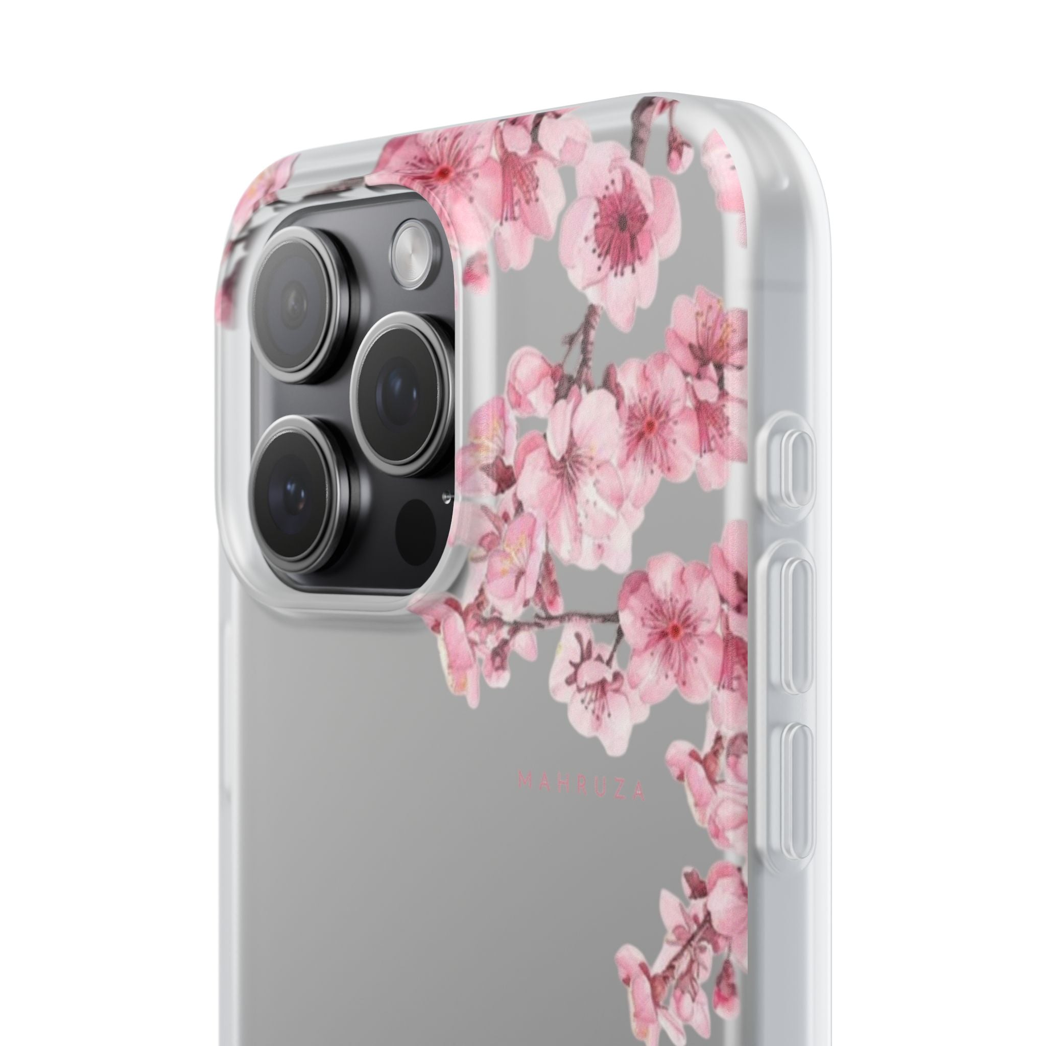 Cherry Blossom Sakura Phone Case — Flexible Clear Floral iPhone Cover