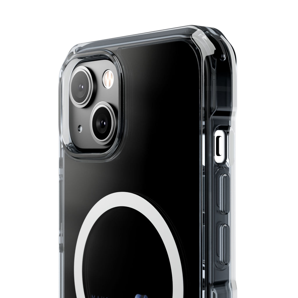 Clear Magnetic Phone Case — Blue Lily Design