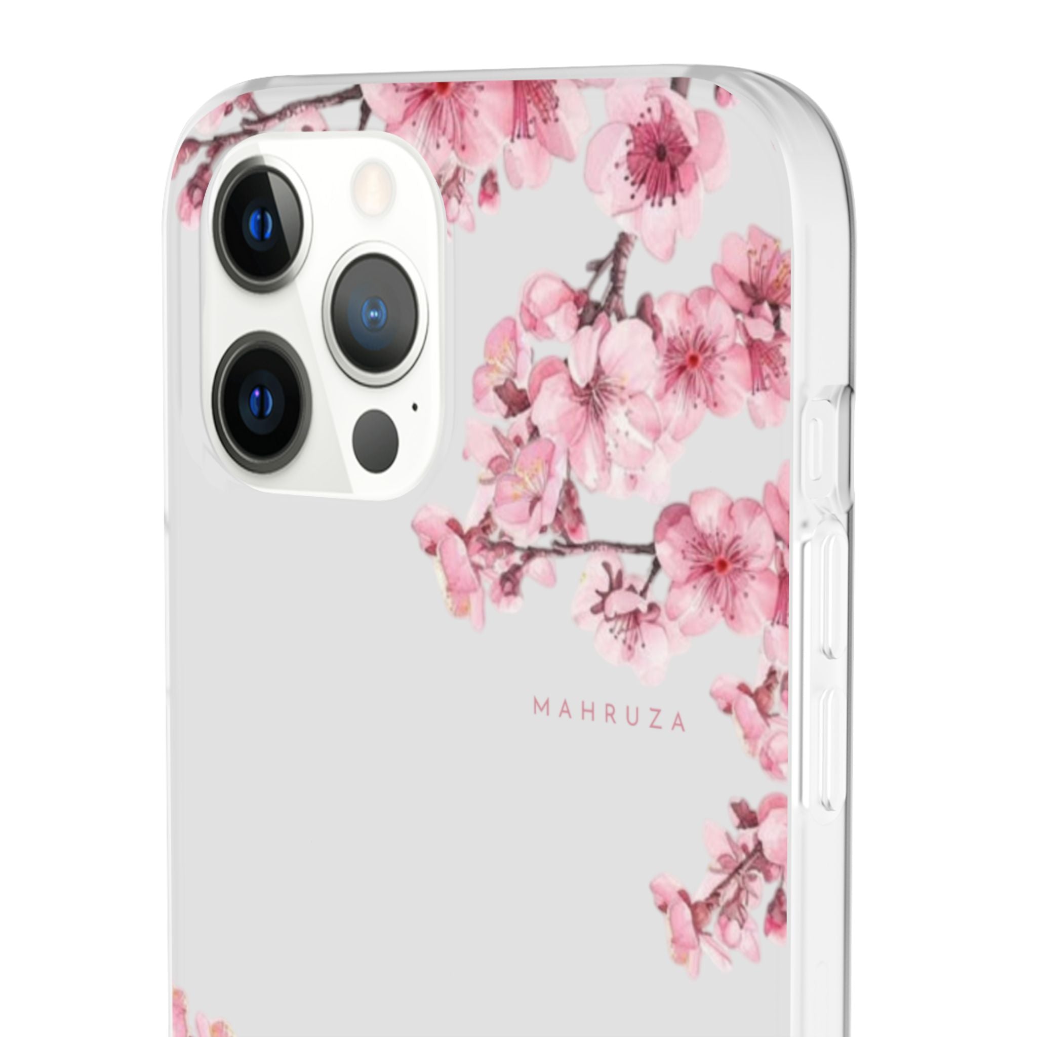 Cherry Blossom Sakura Phone Case — Flexible Clear Floral iPhone Cover