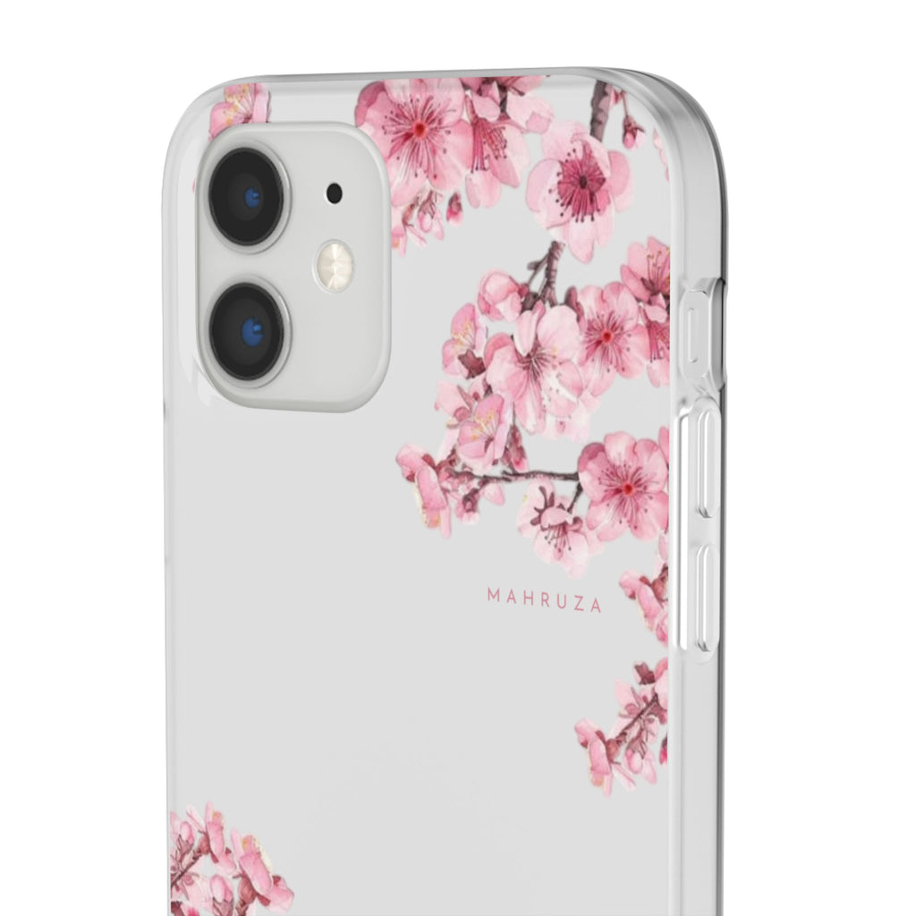 Cherry Blossom Sakura Phone Case — Flexible Clear Floral iPhone Cover