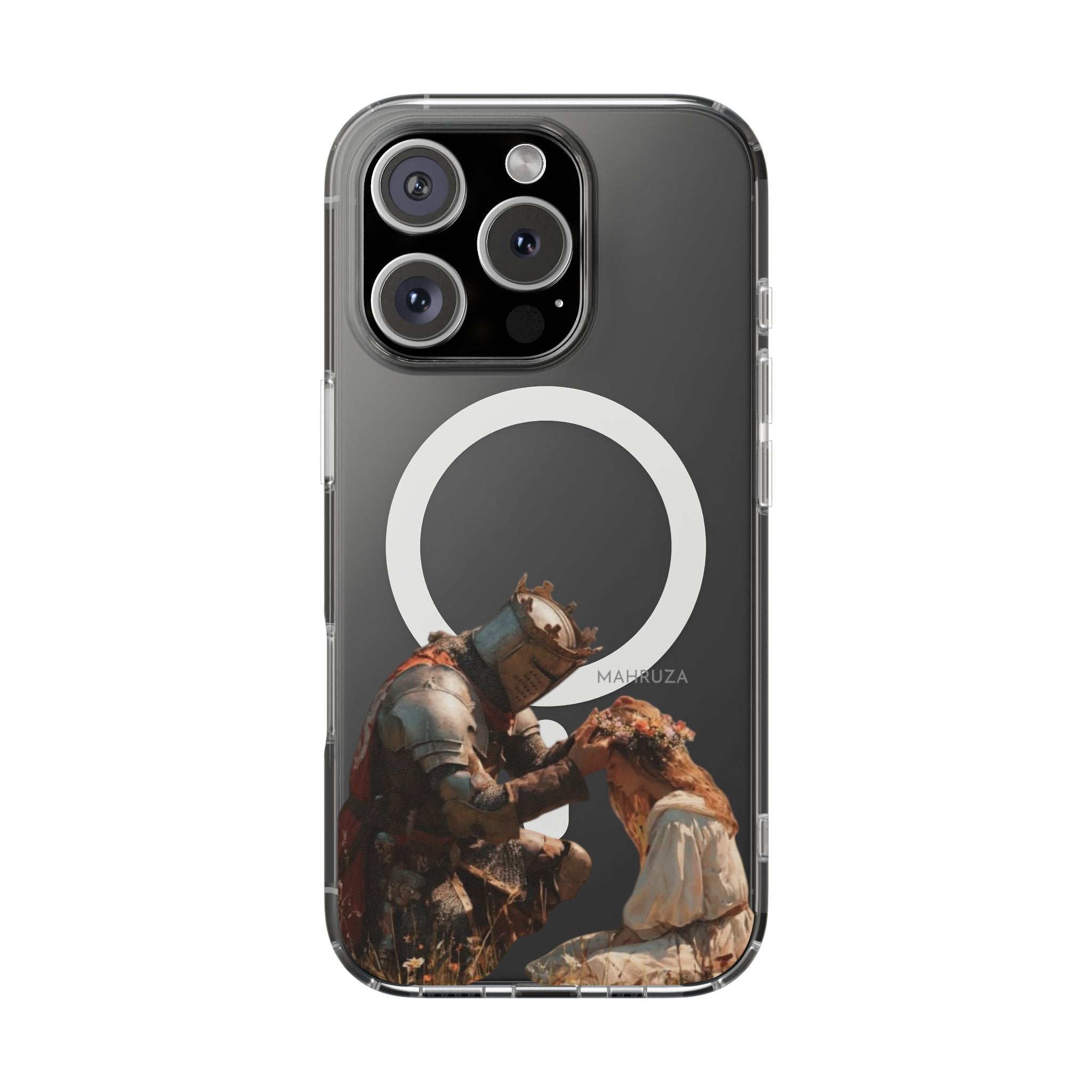 Clear Magnetic Phone Case — Golden Brown