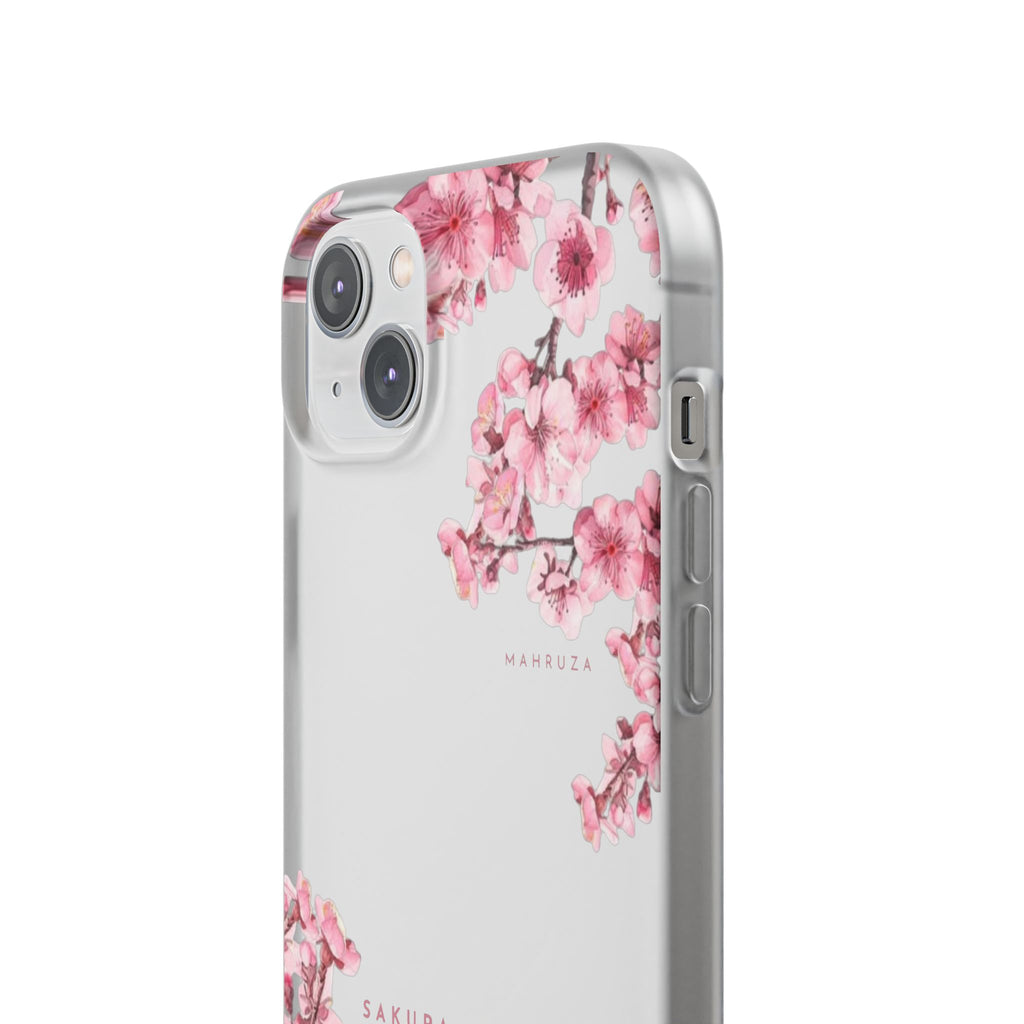 Cherry Blossom Sakura Phone Case — Flexible Clear Floral iPhone Cover