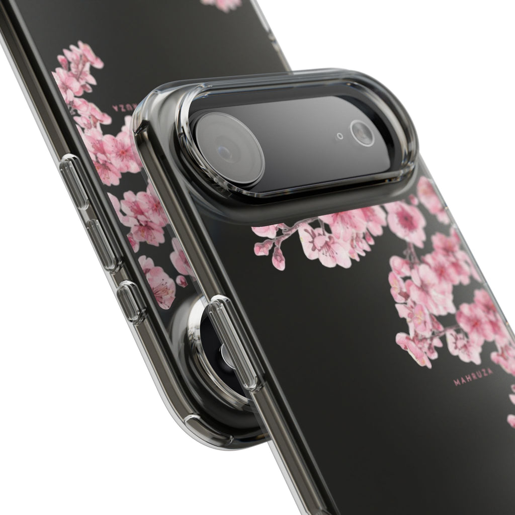 Cherry Blossom Clear Impact-Resistant Phone Case