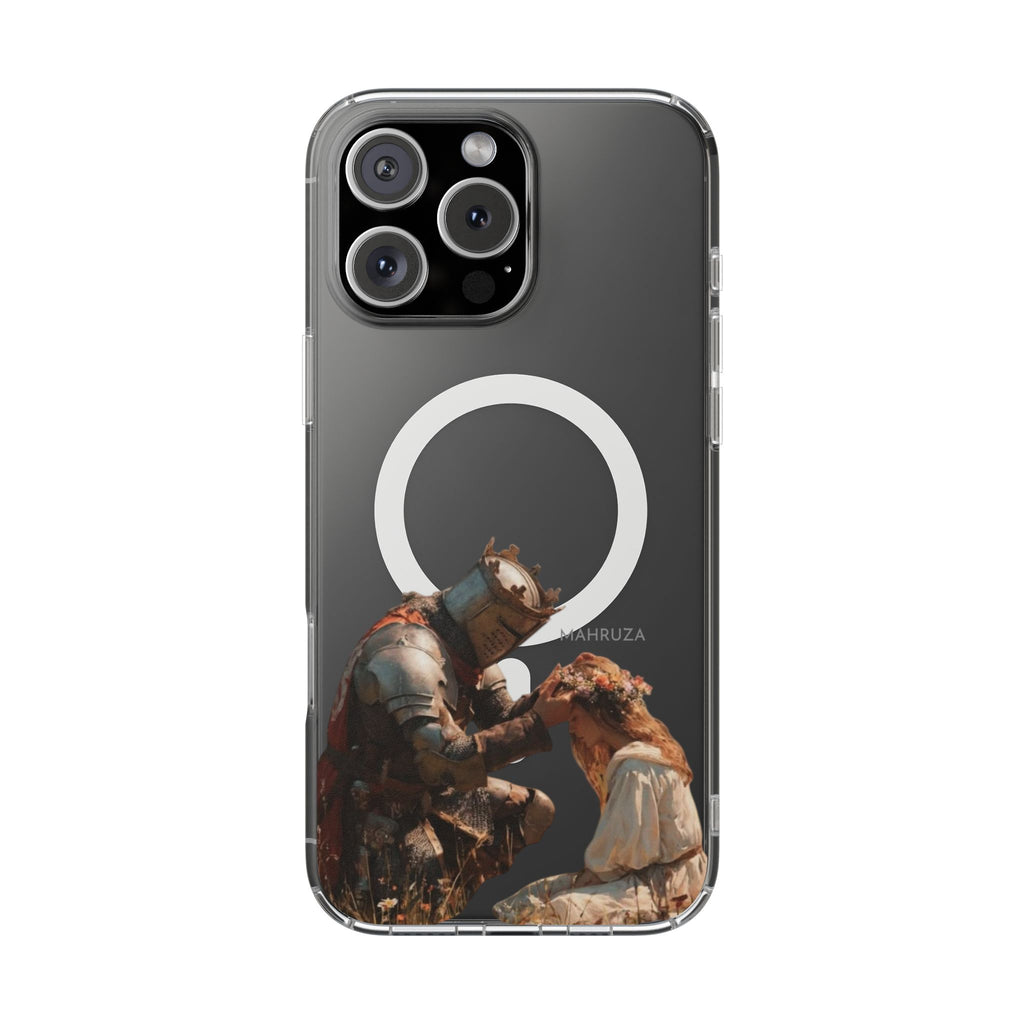 Clear Magnetic Phone Case — Golden Brown