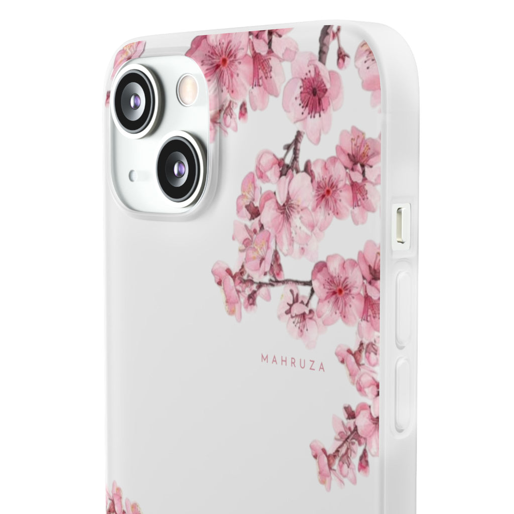Cherry Blossom Sakura Phone Case — Flexible Clear Floral iPhone Cover