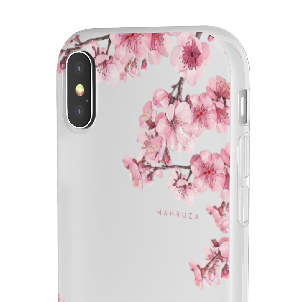 Cherry Blossom Sakura Phone Case — Flexible Clear Floral iPhone Cover
