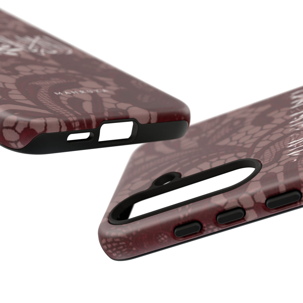 Islamic Script Lace Phone Case — Shahada Calligraphy Protective Tough Case