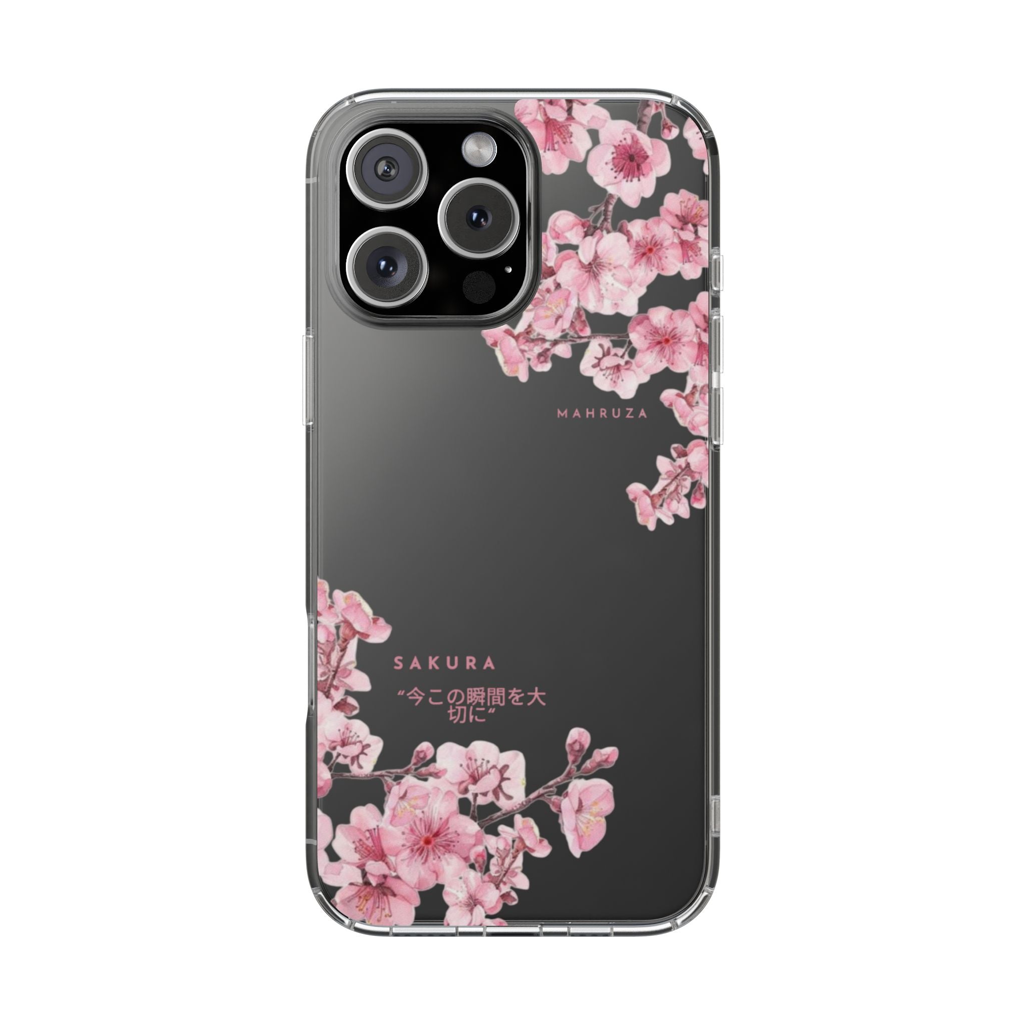 Cherry Blossom Clear Impact-Resistant Phone Case