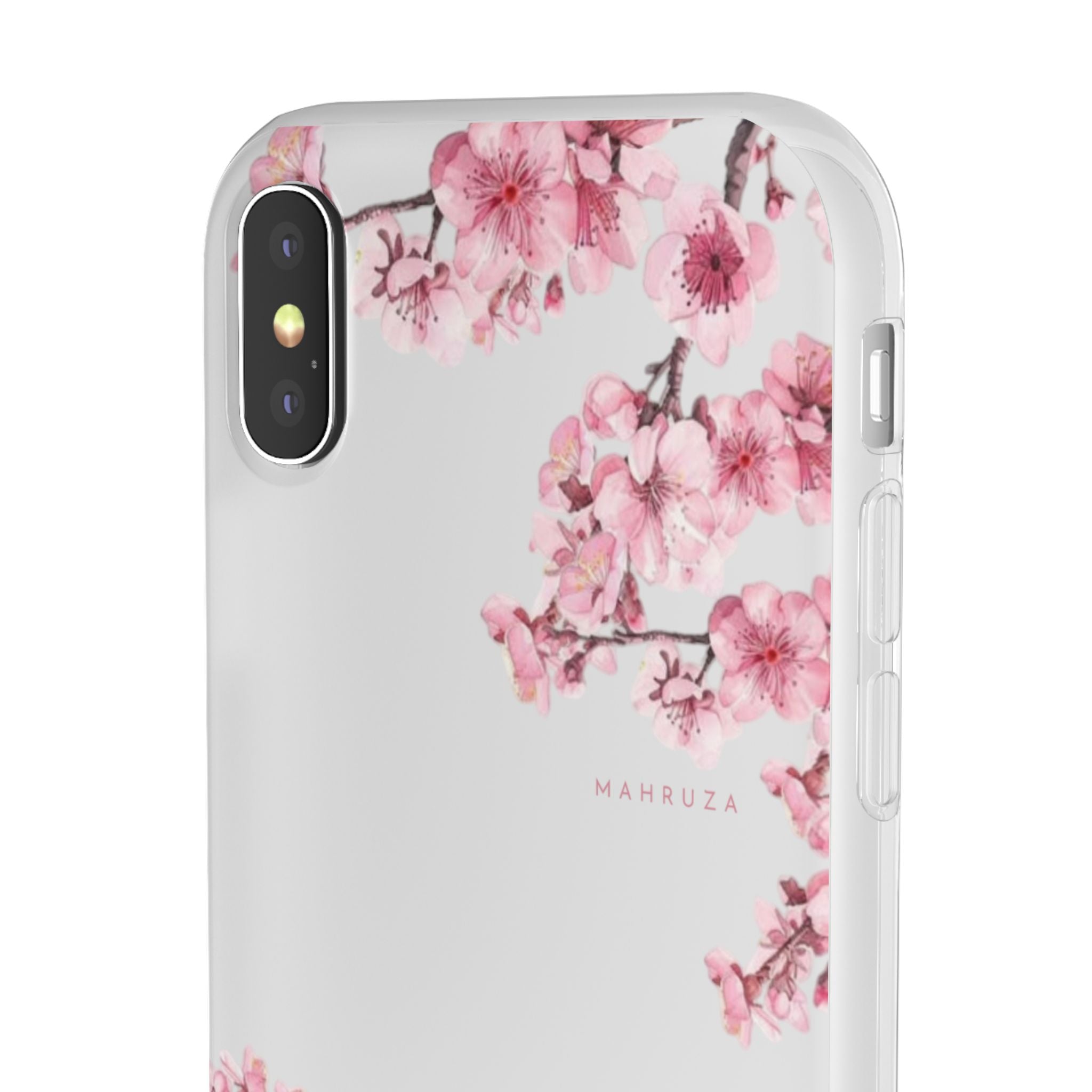 Cherry Blossom Sakura Phone Case — Flexible Clear Floral iPhone Cover