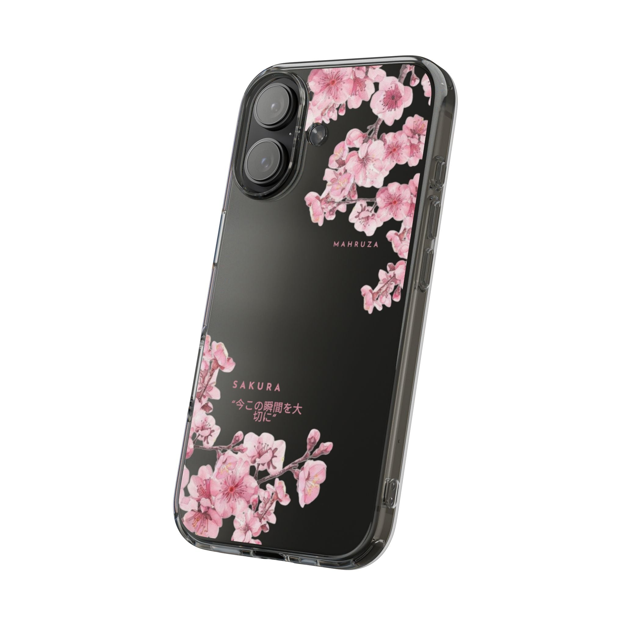 Cherry Blossom Clear Impact-Resistant Phone Case