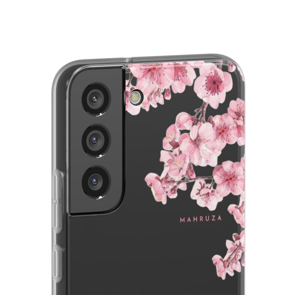 Cherry Blossom Sakura Phone Case — Flexible Clear Floral iPhone Cover