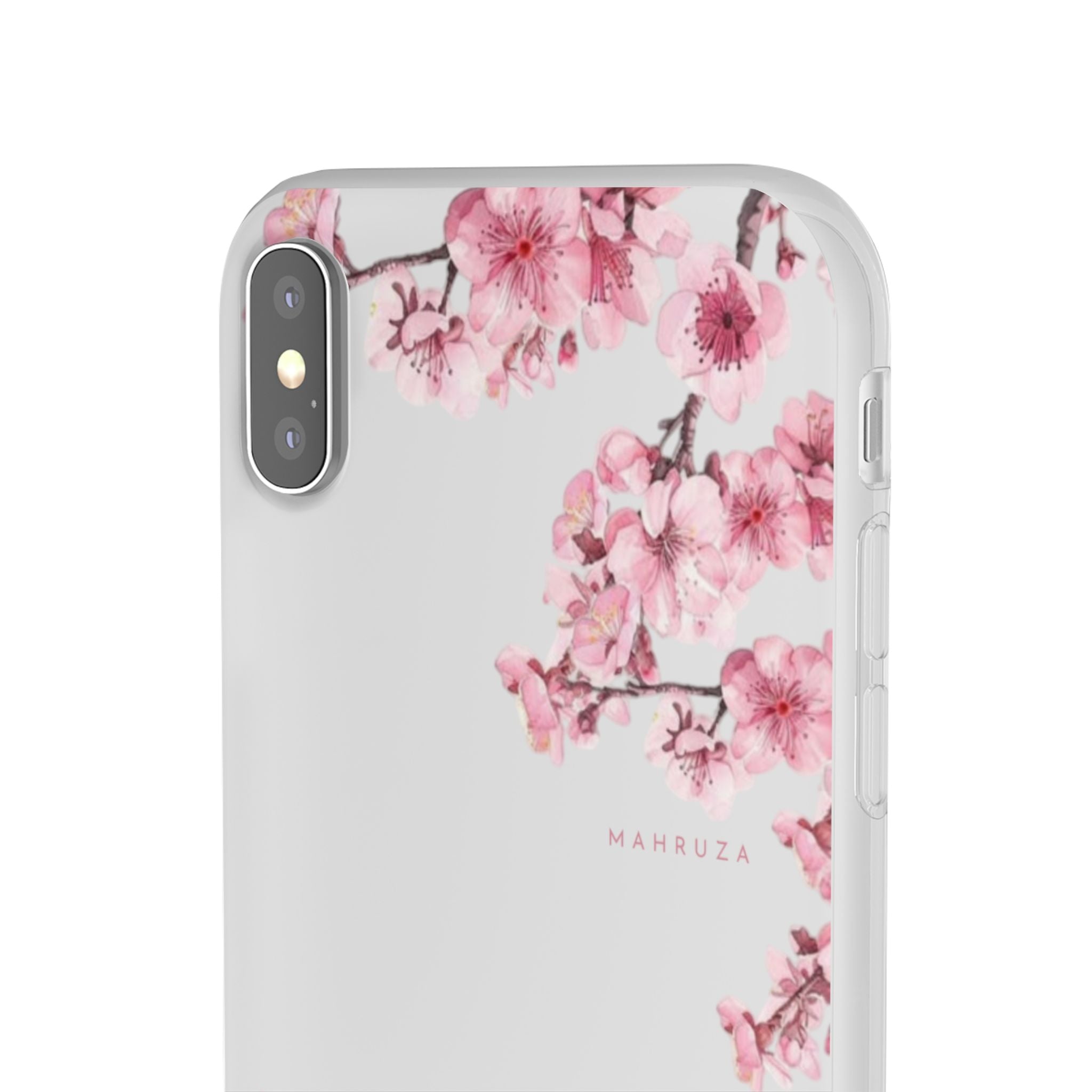 Cherry Blossom Sakura Phone Case — Flexible Clear Floral iPhone Cover